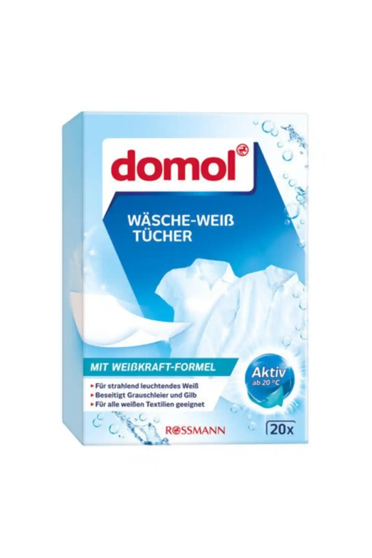 Domol Beyazlatıcı Çamaşır Mendili ile Günlük Temizlik ve Beyazlatma Çözümü