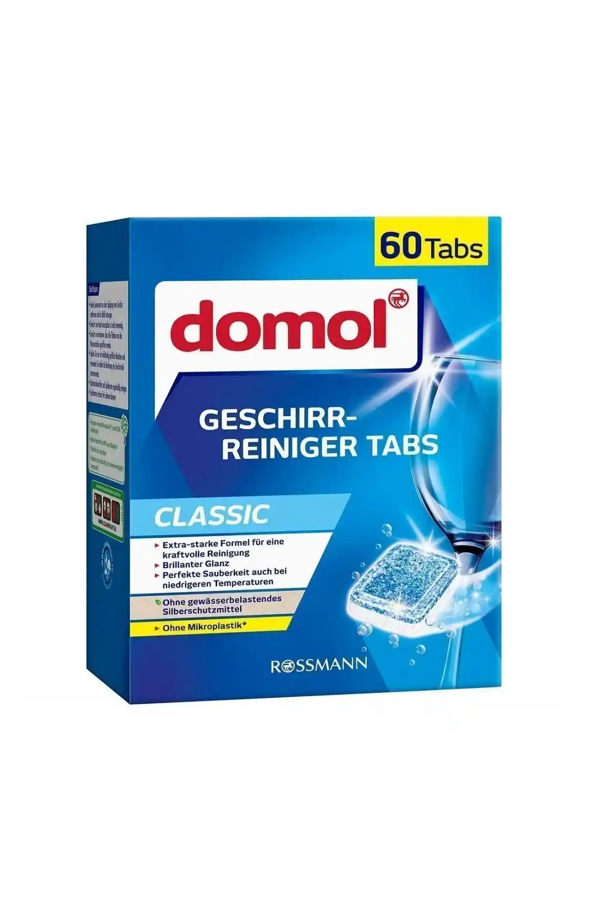 Domol Bulaşık Makinesi Tableti Klasik 60 Adet - Güçlü Temizlik ve Parlaklık Sağlar