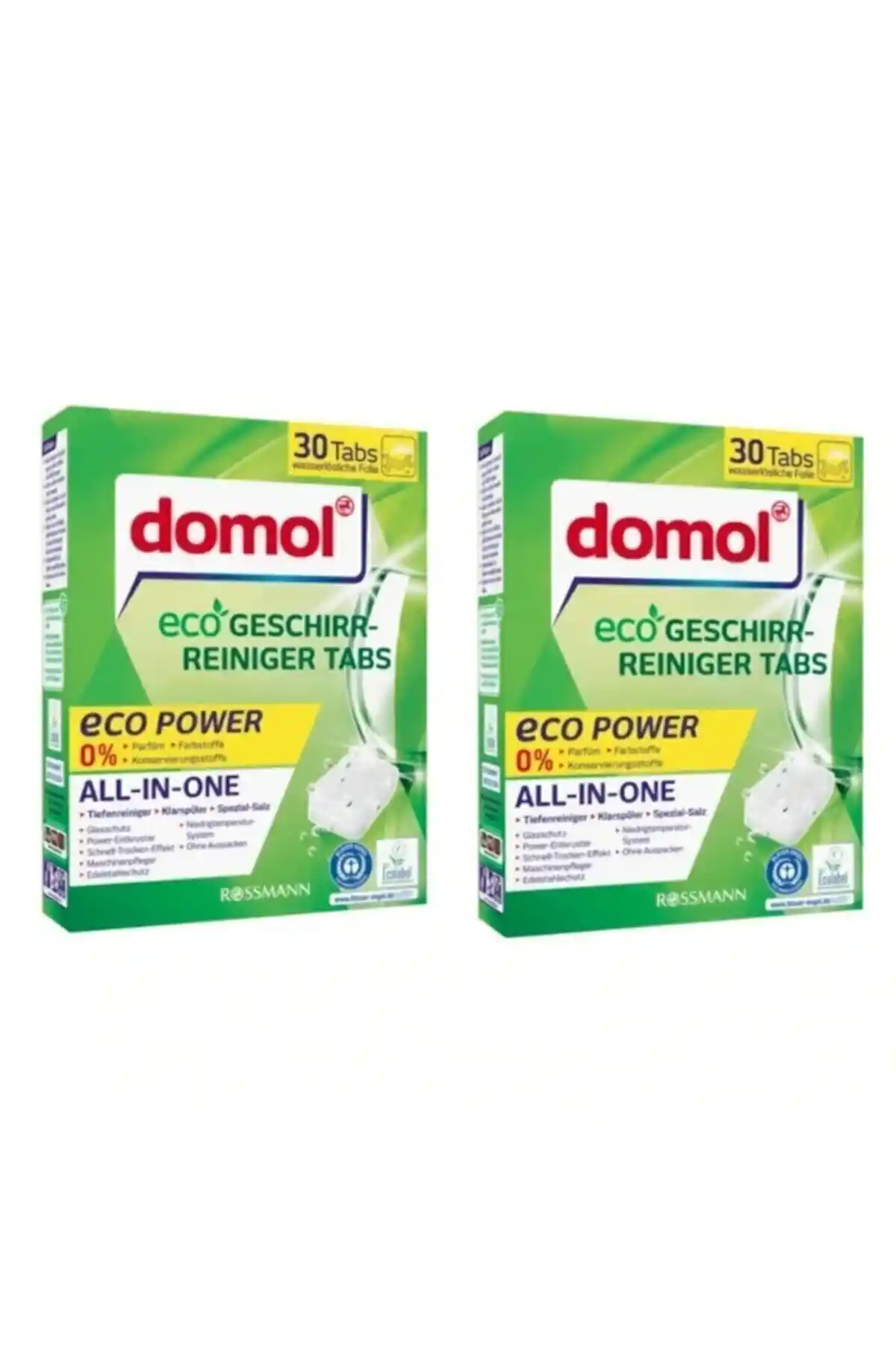 Domol Ekolojik ve Multi Performance Bulaşık Makinesi Deterjanlarının Karşılaştırması