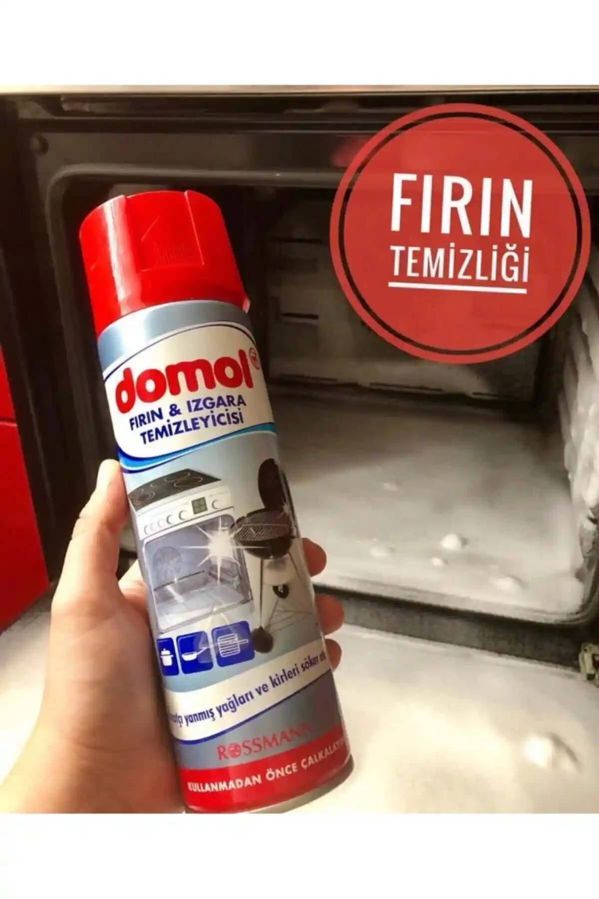 Domol Fırın ve Izgara Temizleyici Köpük: Güçlü ve Pratik Mutfak Temizlik Çözümü