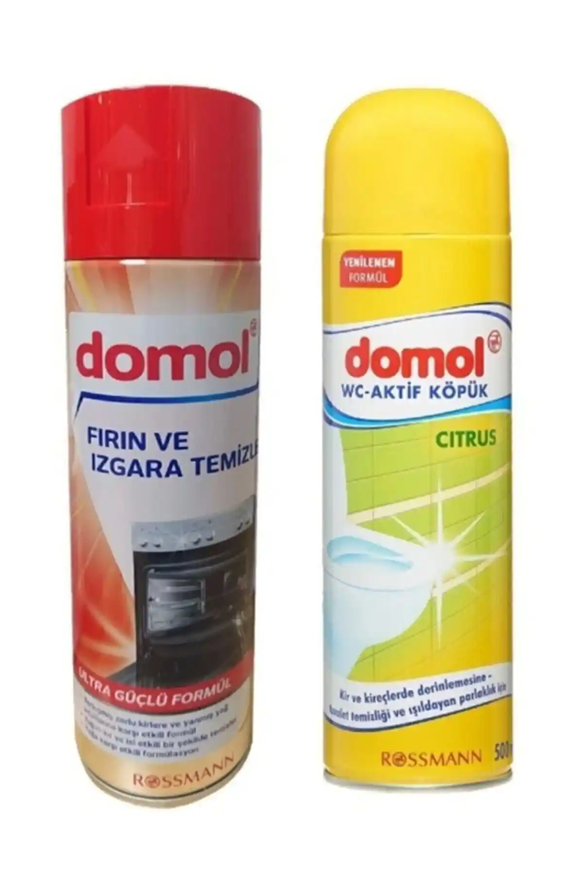 Domol Fırın ve Tuvalet Temizleme Köpüğü 500 ml yüksek performanslı ve anti alerjik temizlik ürünü