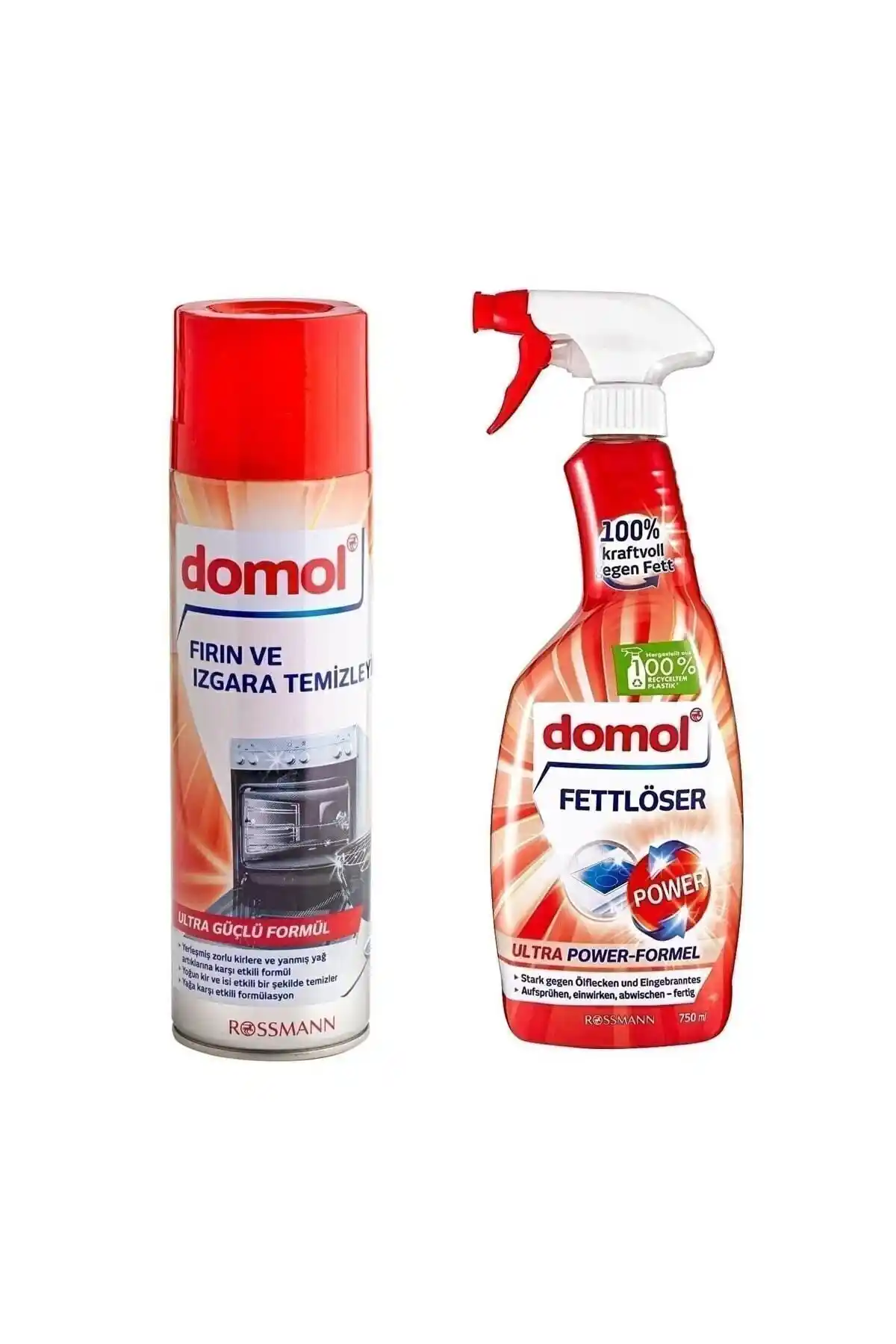 Domol Mutfak Temizlik Ürünleri Karşılaştırması: Fırın ve Yağ Çözücü Spreyler