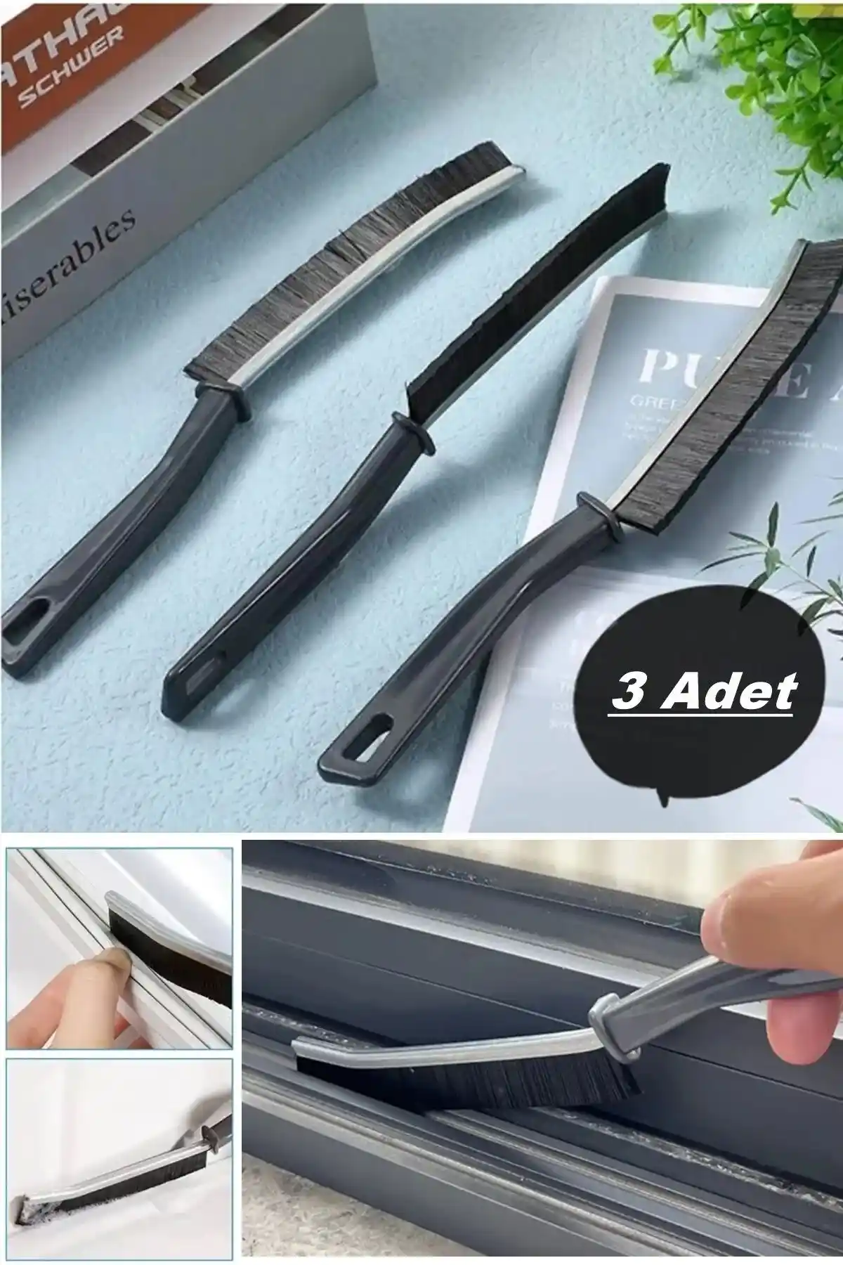 EARABUL Çok Amaçlı İnce Temizlik Fırçası Seti ile Her Yüzeyde Derin Temizlik