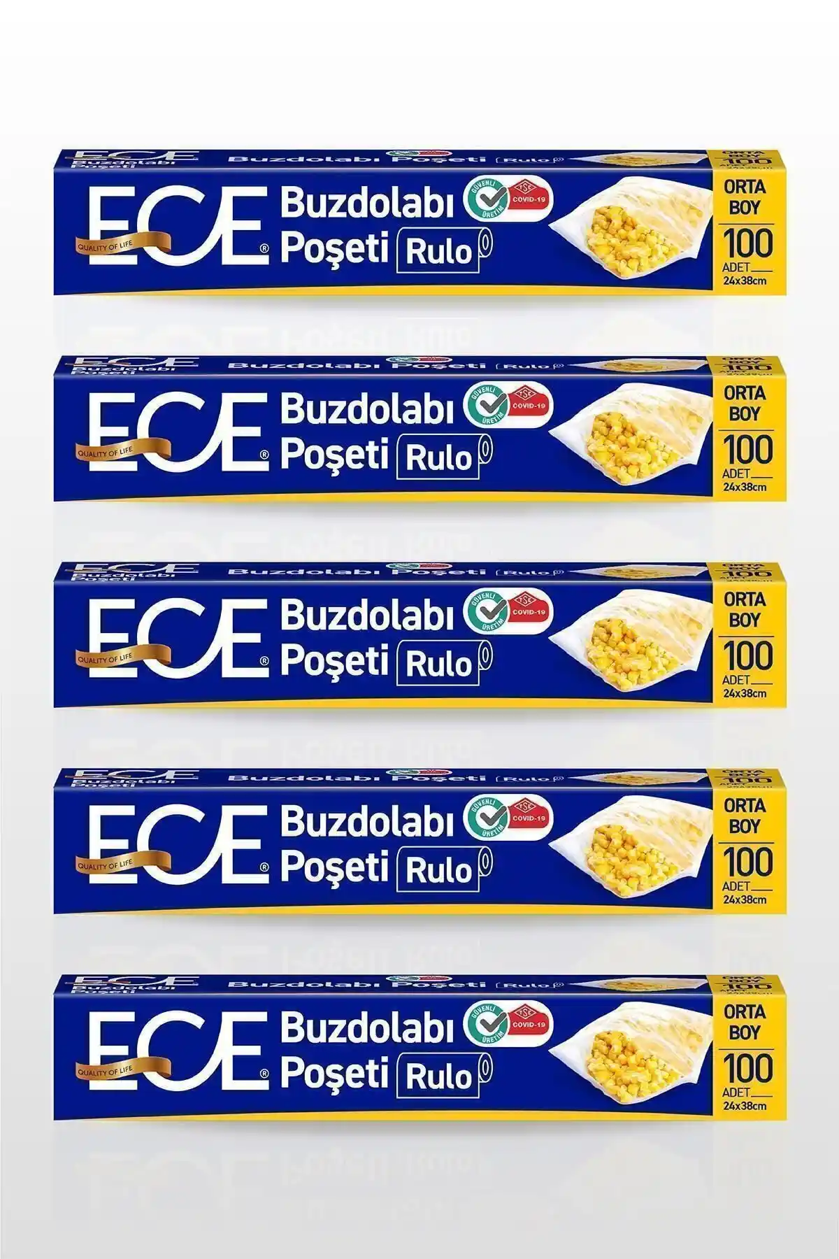Ece Buzdolabı Poşeti Orta Boy Pratik ve Ekonomik Gıda Saklama Çözümü