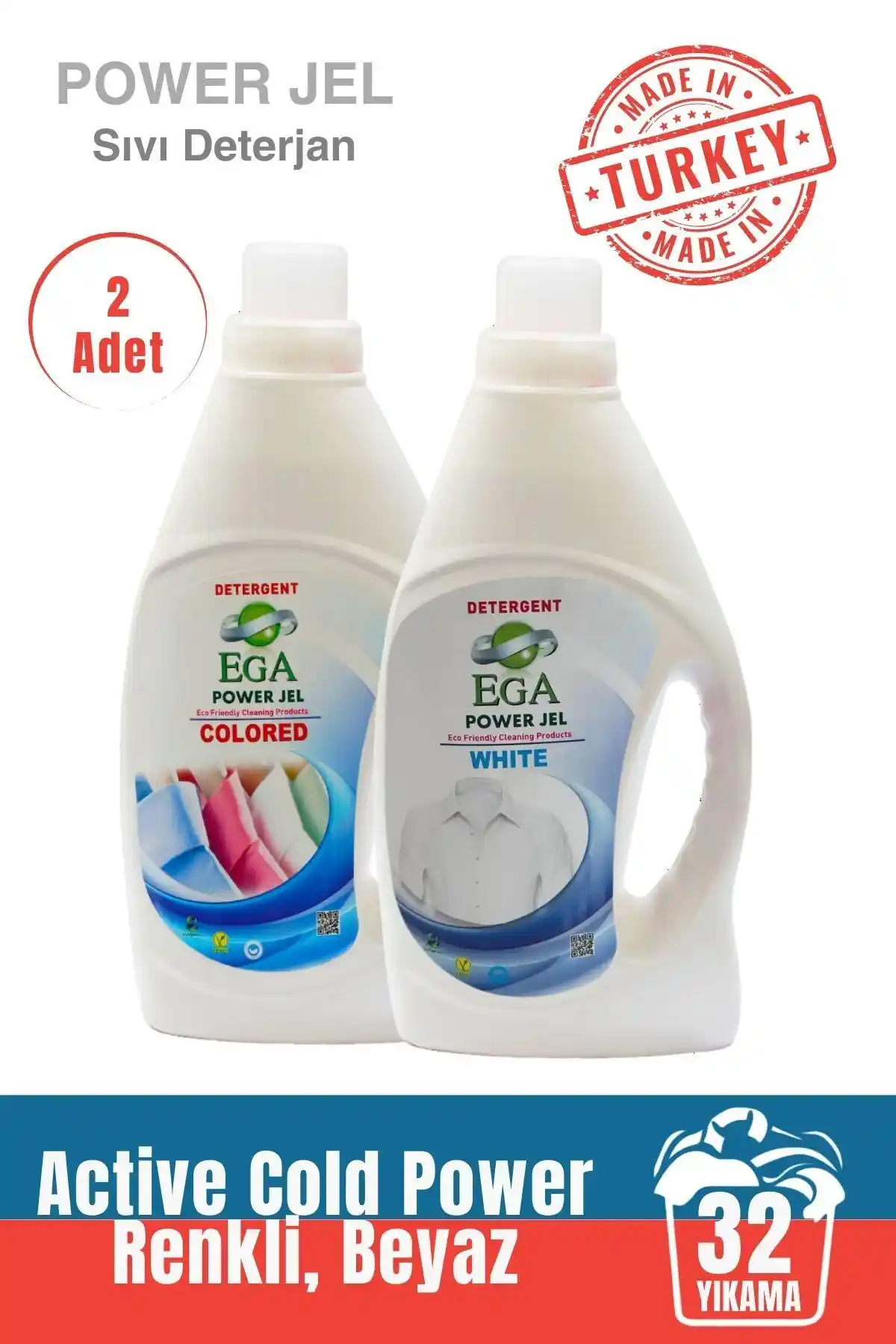 Ega Kimya Power Jel ve EGA Power Jel Beyaz Deterjanlarının Karşılaştırması