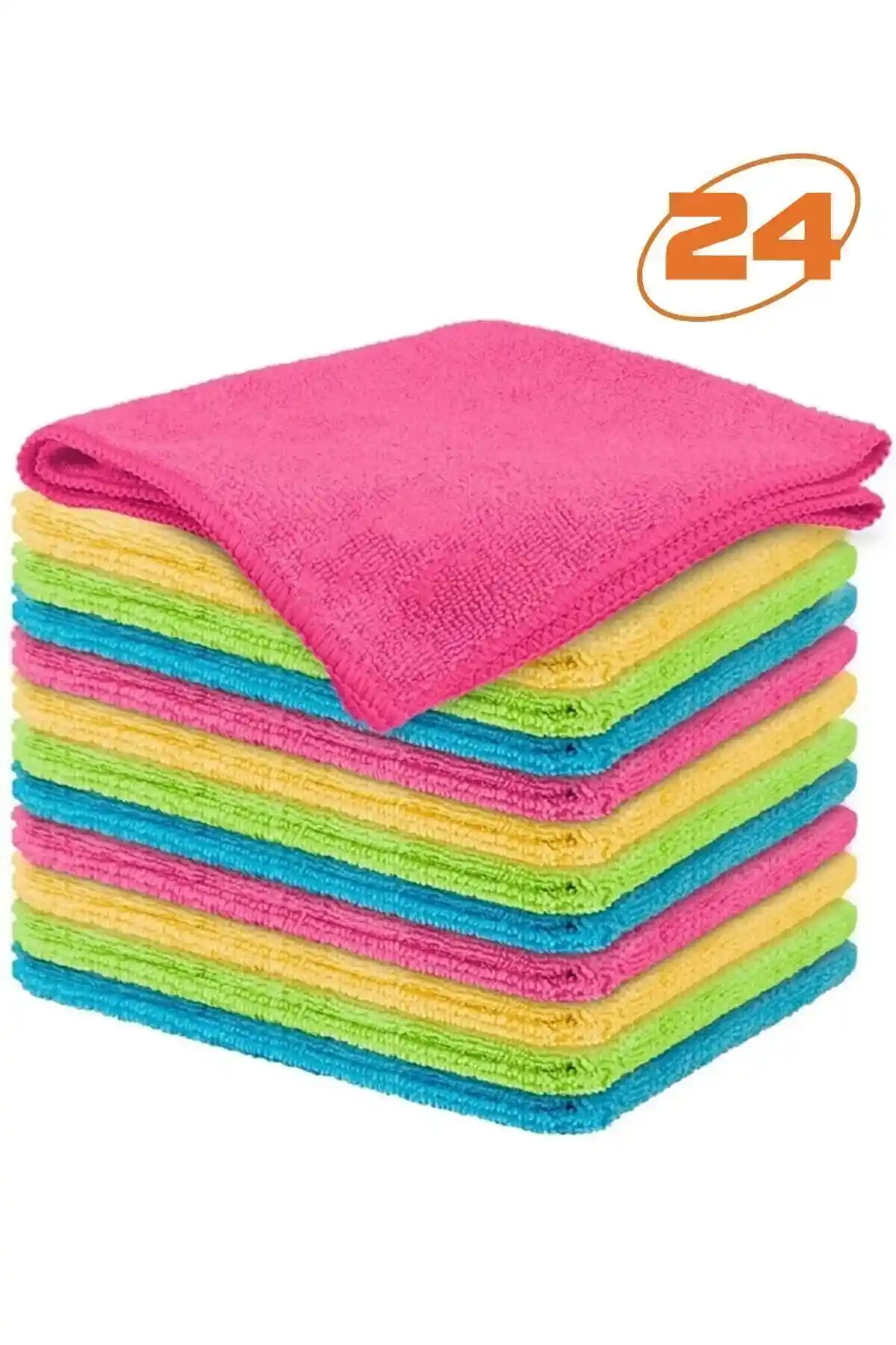 Egonex A Kalite 24'lü Mikrofiber Bez Seti ile Temizlikte Yeni Dönem Başlıyor