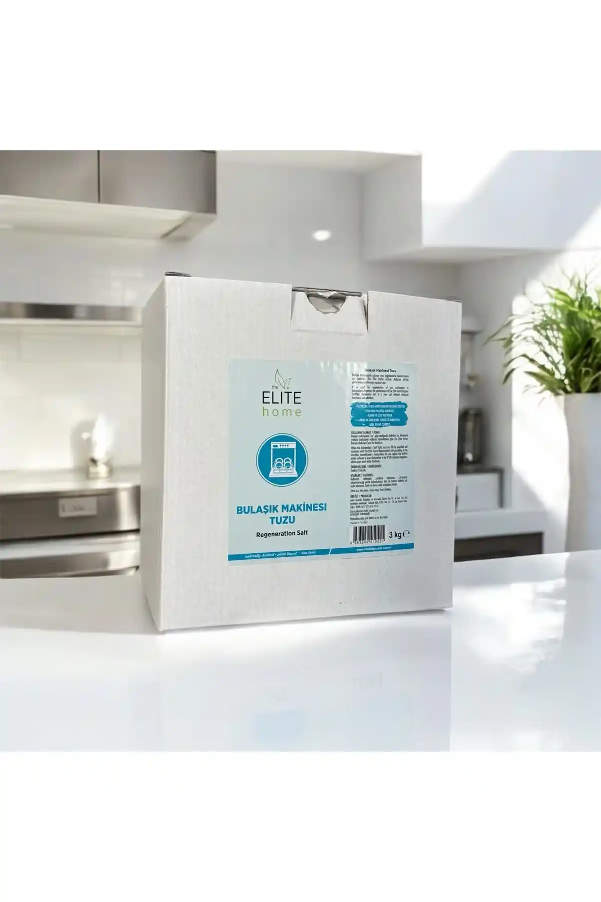 Elit Home Bulaşık Makinesi Tuzu 3 Kg Doğal ve Çevre Dostu Temizlik Çözümü