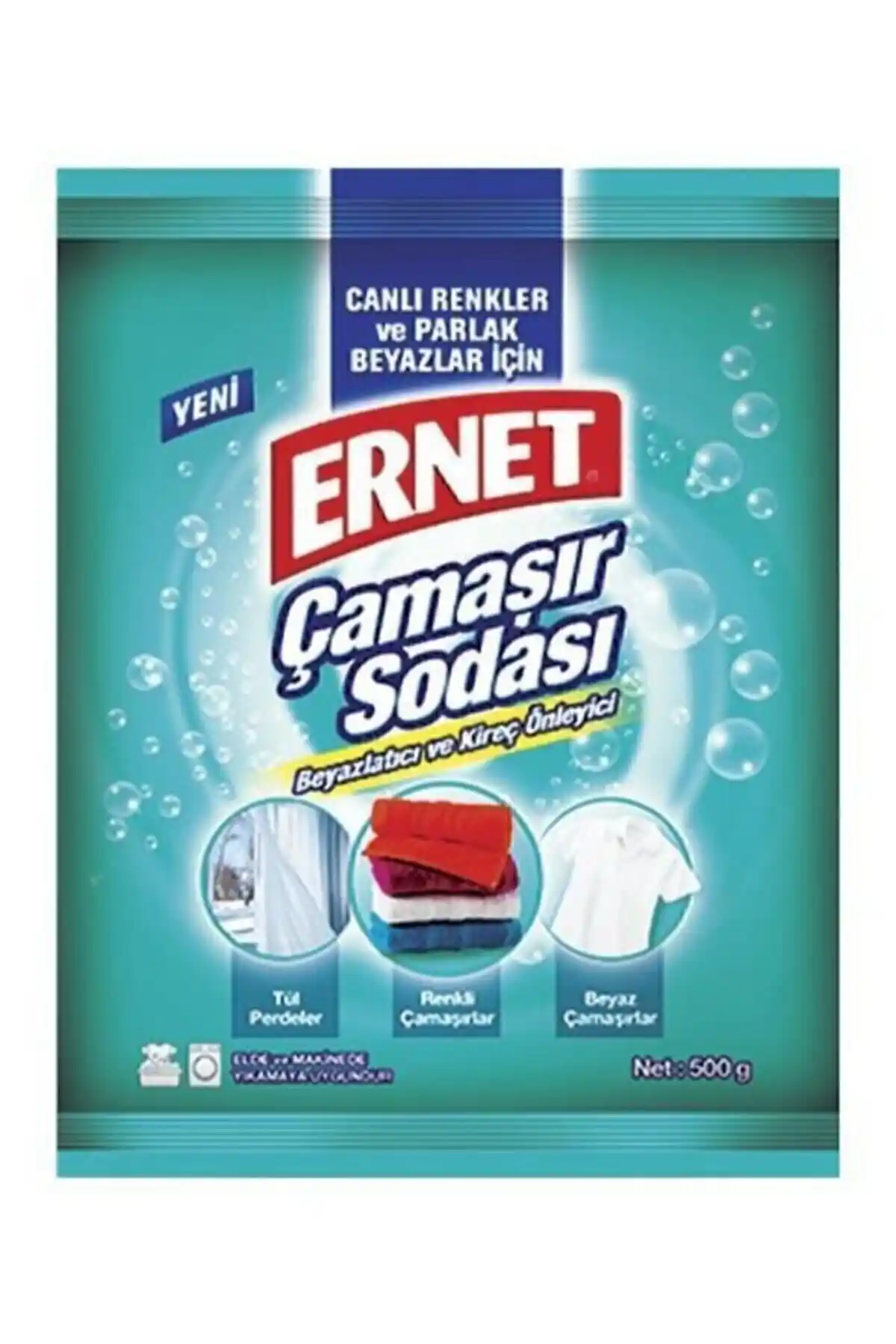 Ernet Çamaşır Sodası 500g: Güçlü Temizlik ve Beyazlatma Çözümü