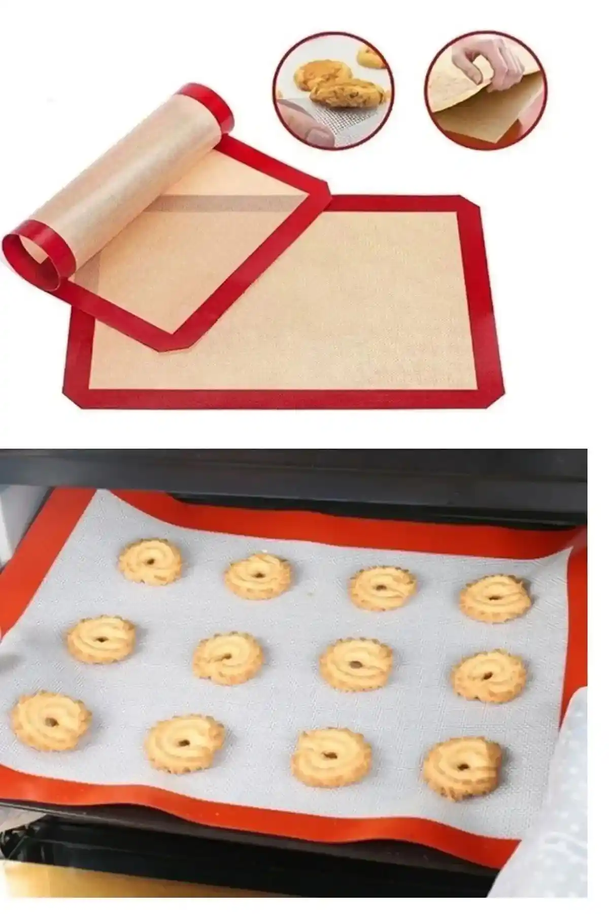 Evimiz için Silikon Pişirme Matı 30x40 cm, Dayanıklı ve Yıkanabilir Mutfağınızın Vazgeçilmezi