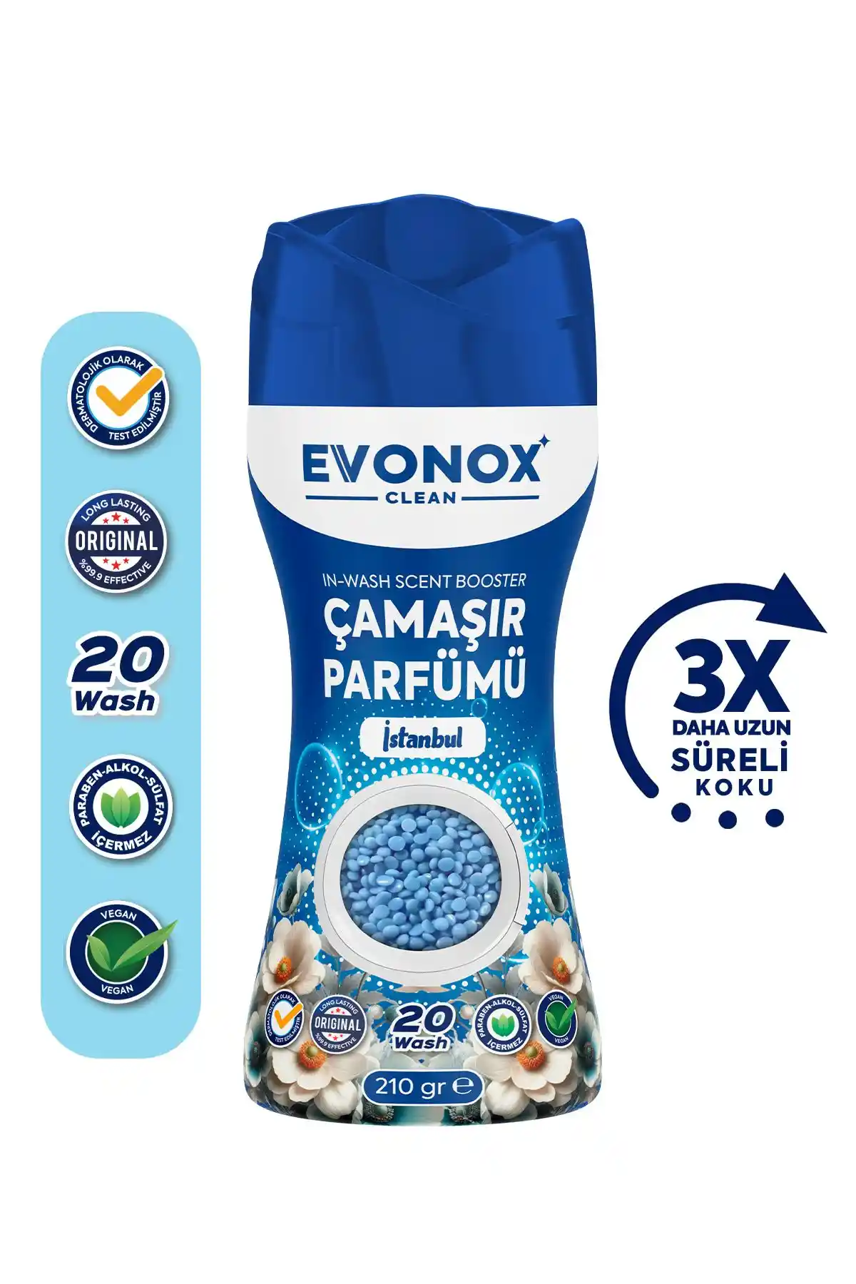Evonox İstanbul Serisi Çamaşır Parfümü ve Yumuşatıcı Kalıcılık ve Ferahlık Sağlar