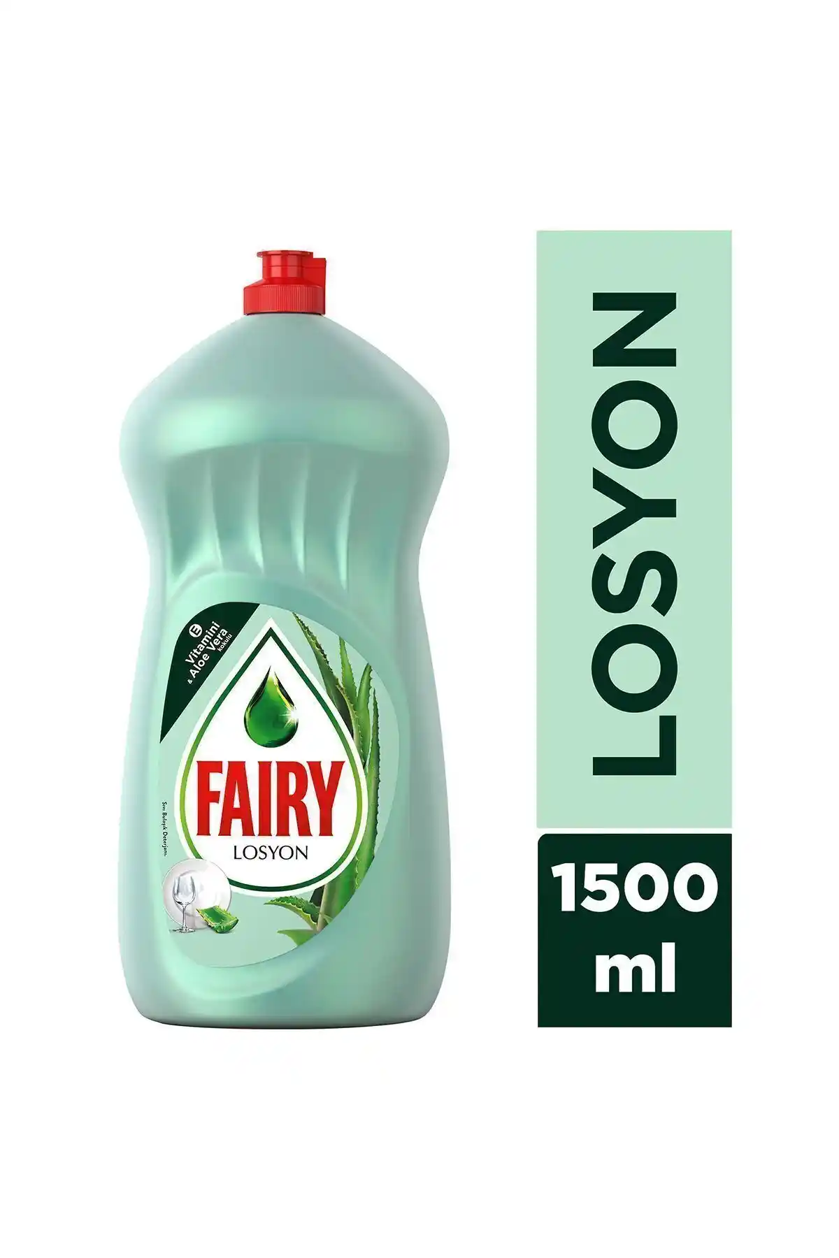 Fairy Losyon Sıvı Bulaşık Deterjanı 1,5L aloe vera ve E vitamini ile etkili temizlik