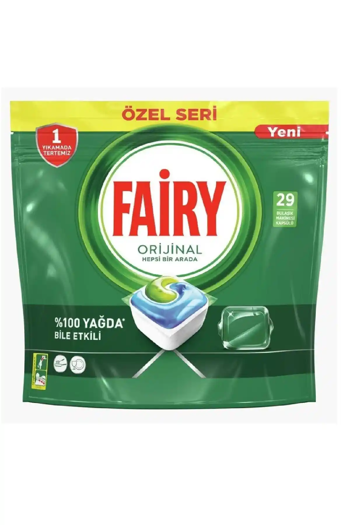 Fairy Orijinal Green Hepsi Bir Arada Tablet ve Fairy Platinum Kapsül Karşılaştırması