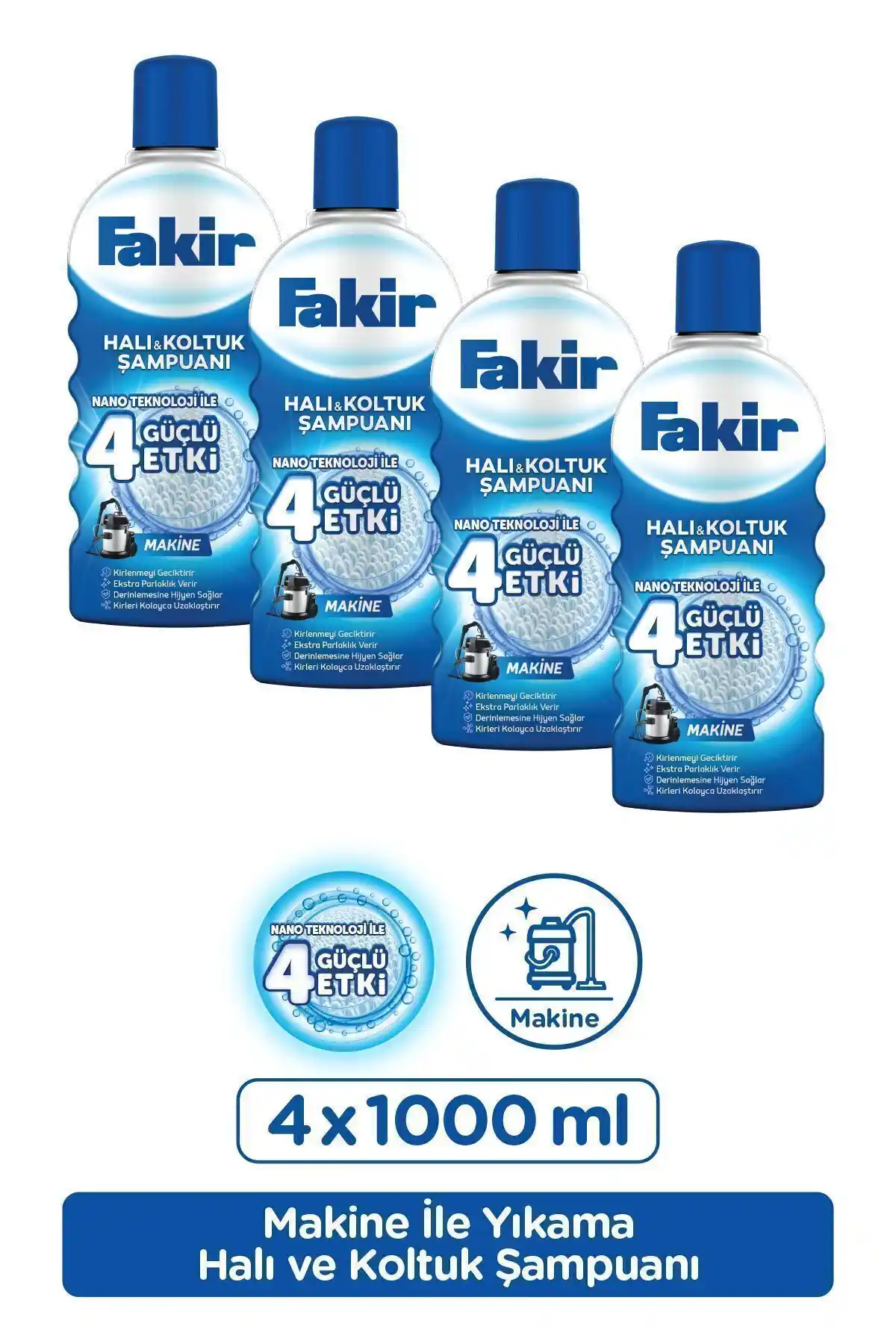 Fakir Makine Nano ve Vanish Kosla Halı Şampuanlarının Karşılaştırması
