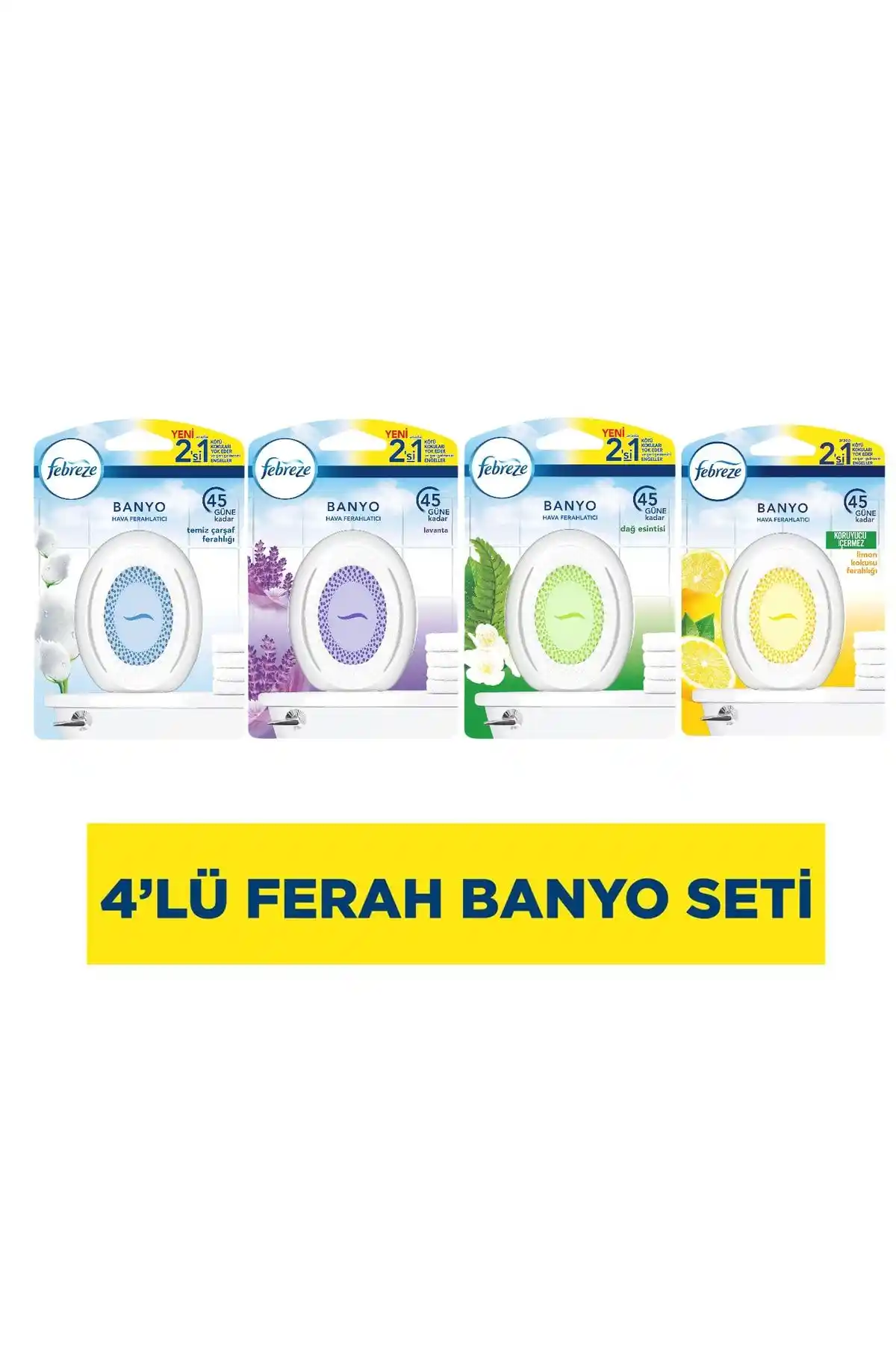 Febreze Banyo Hava Ferahlatıcı Oda Kokusu Temizlik ve Ferahlık Sağlayan Ürün