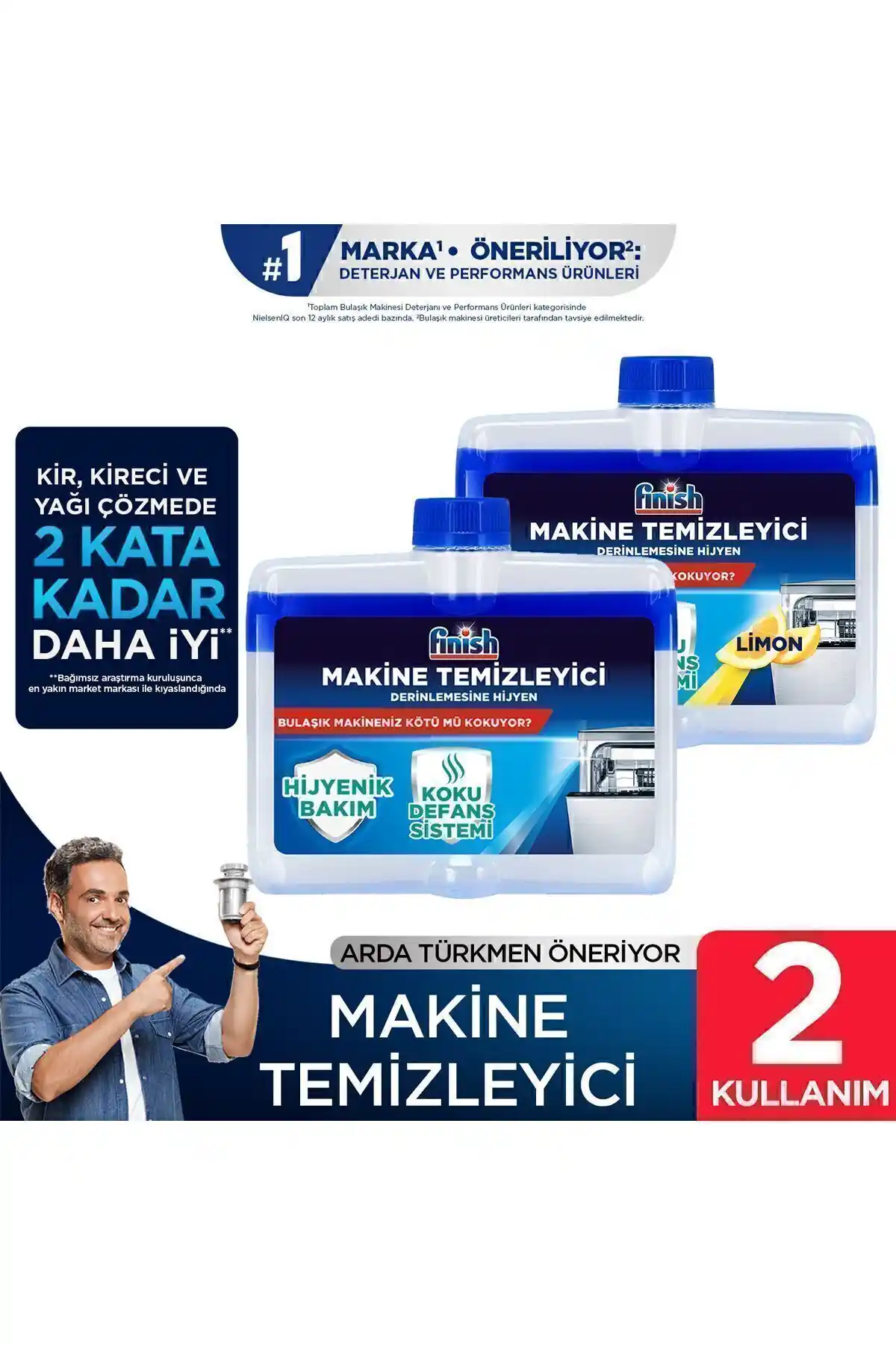 Finish Bulaşık Makinesi Temizleyici ve Finish Limon Makine Temizleyici Karşılaştırması