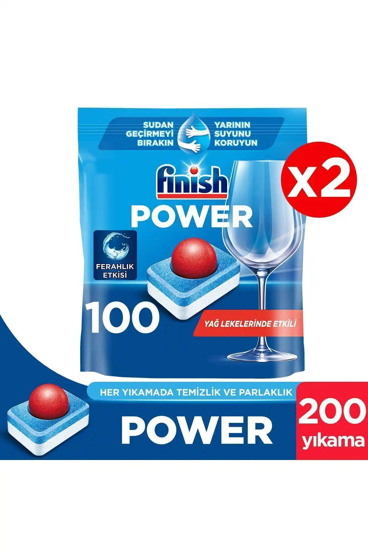 Finish Hepsi Bir Arada Bulaşık Makinesi Deterjanı 200 Tabletlik Set ile Yüksek Performans