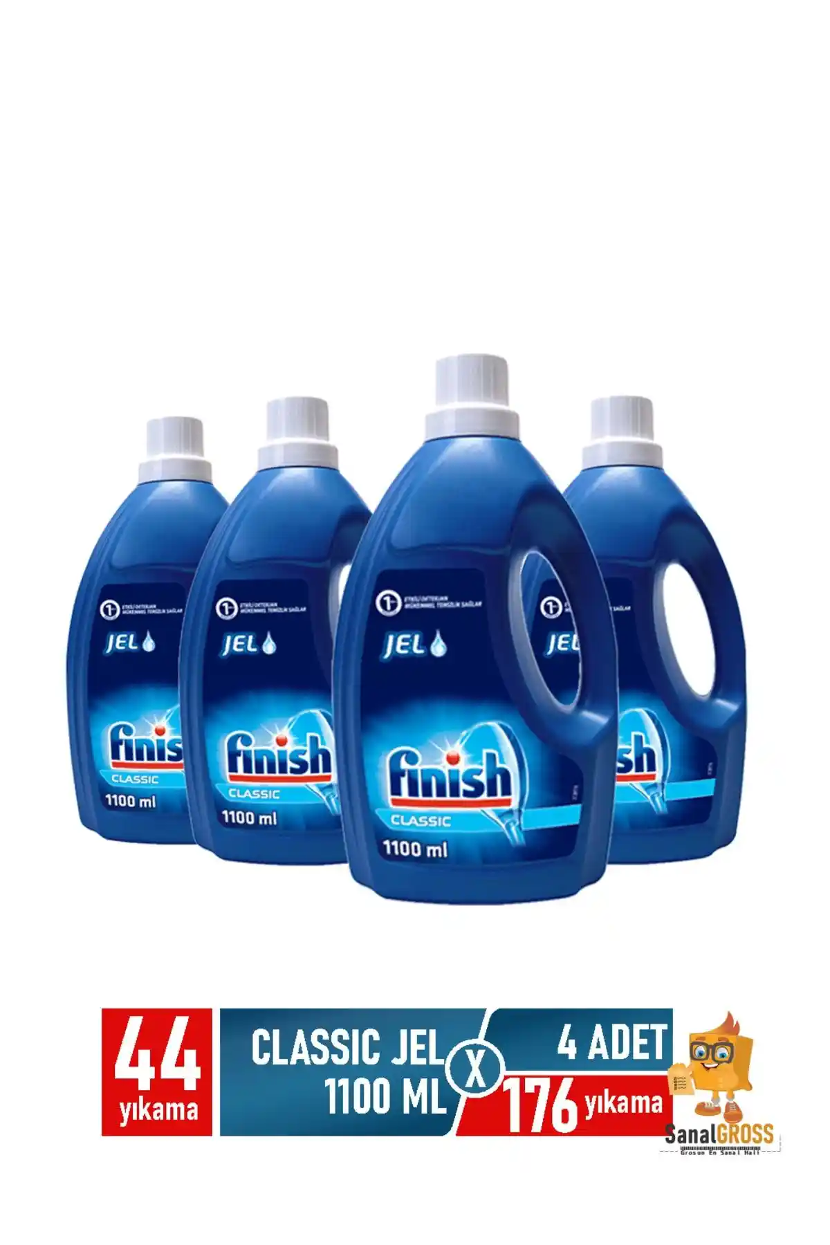 Finish Klasik Jel 1100 Ml X 4 Adet Bulaşık Makinesi Deterjanı İnceleme ve Kullanıcı Yorumları