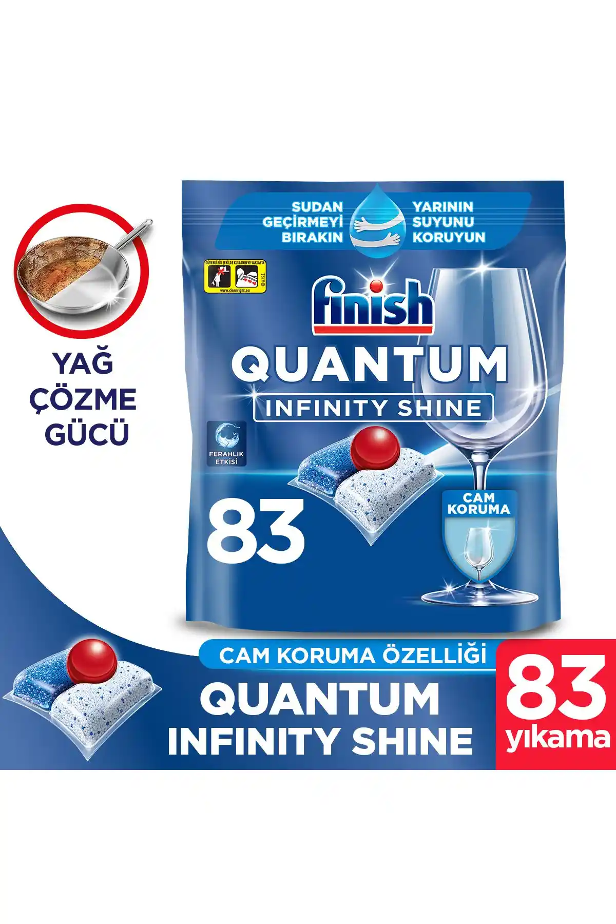 Finish Quantum Infinity Shine Bulaşık Makinesi Deterjanı: Yüksek Performans ve Parlak Temizlik