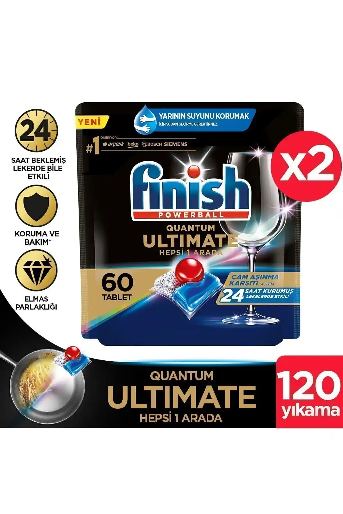 Finish Quantum Ultimate Bulaşık Makinesi Deterjanı: Güçlü Temizlik ve Ekonomik Çözüm