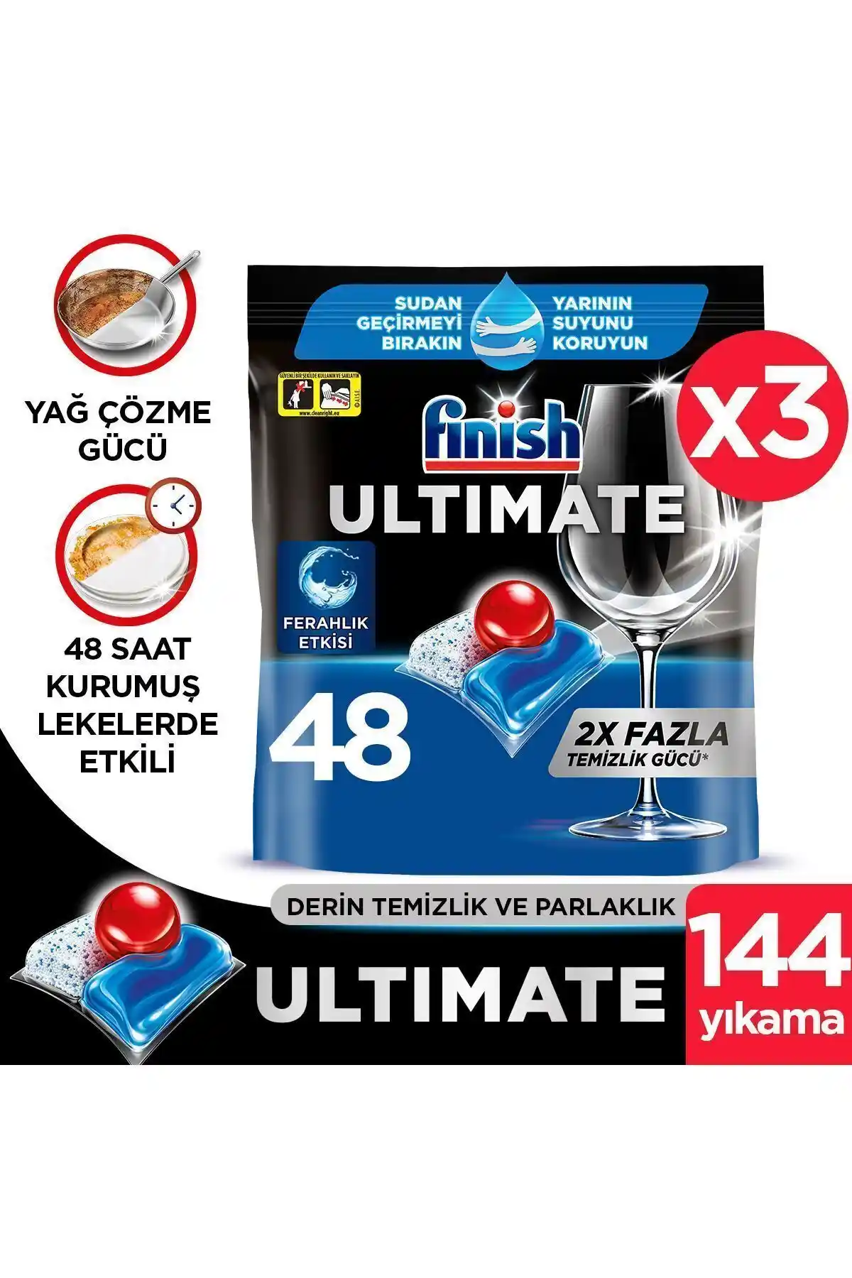 Finish Quantum Ultimate ve Finish Hepsi Bir Arada Detarjanlarının Karşılaştırması