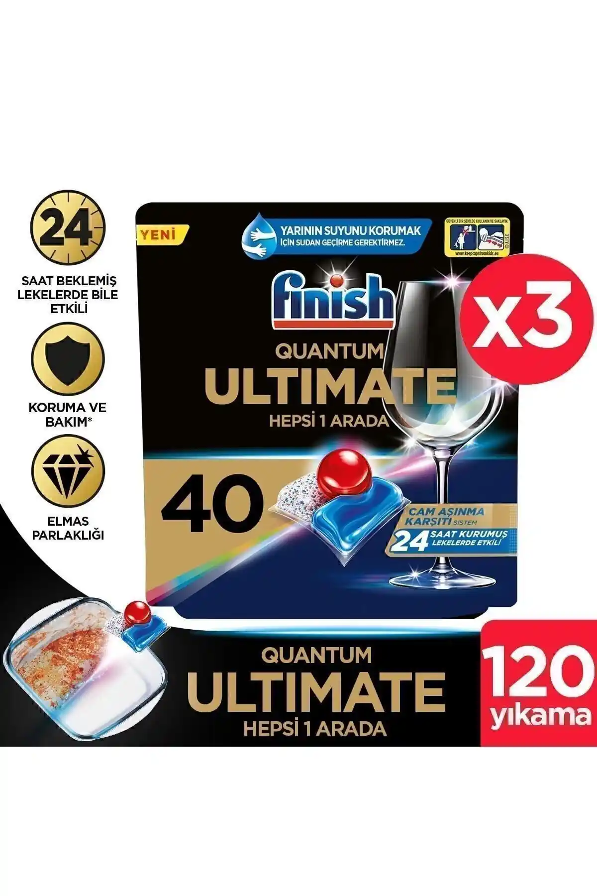 Finish Quantum Ultimate ve Finish Ultimate Hepsi Bir Arada Deterjanlarının Karşılaştırması