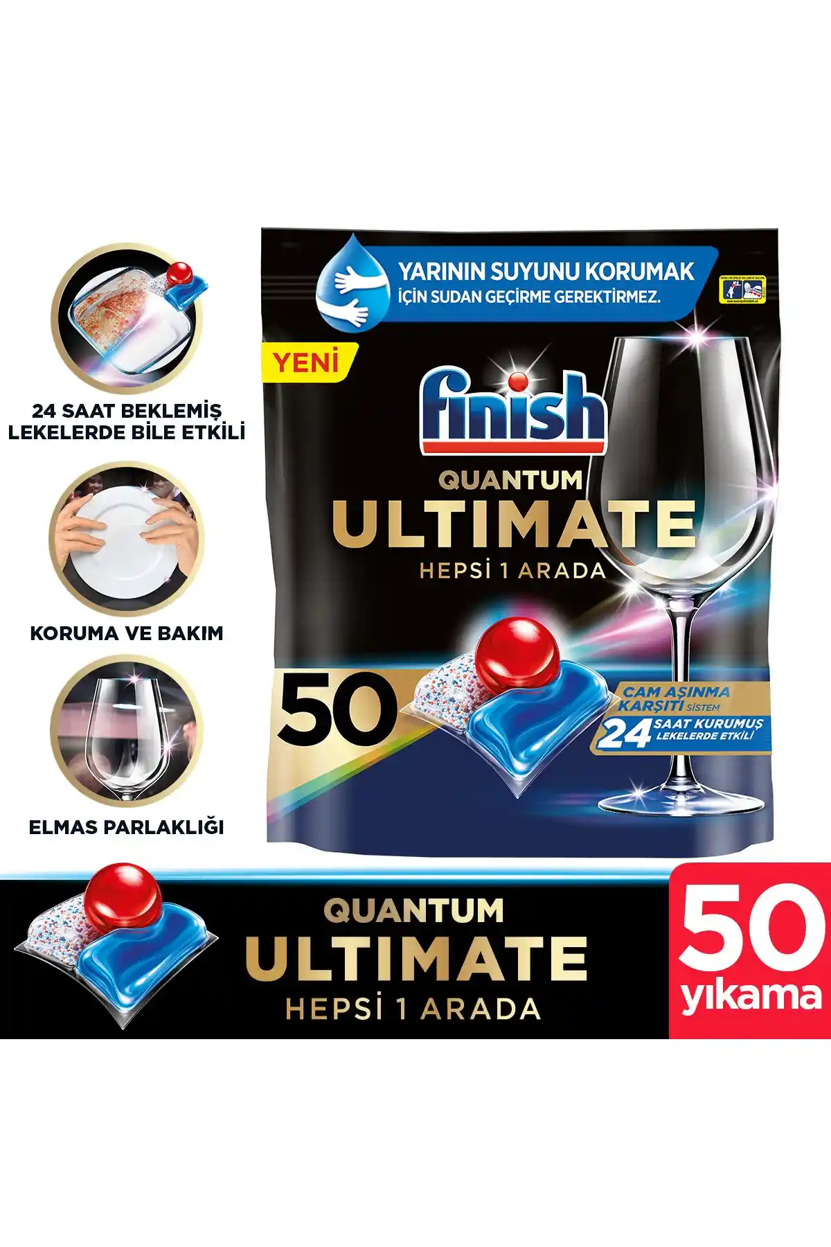 Finish Quantum Ultimate ve Mom's Green Bulaşık Makinesi Deterjanı Karşılaştırması