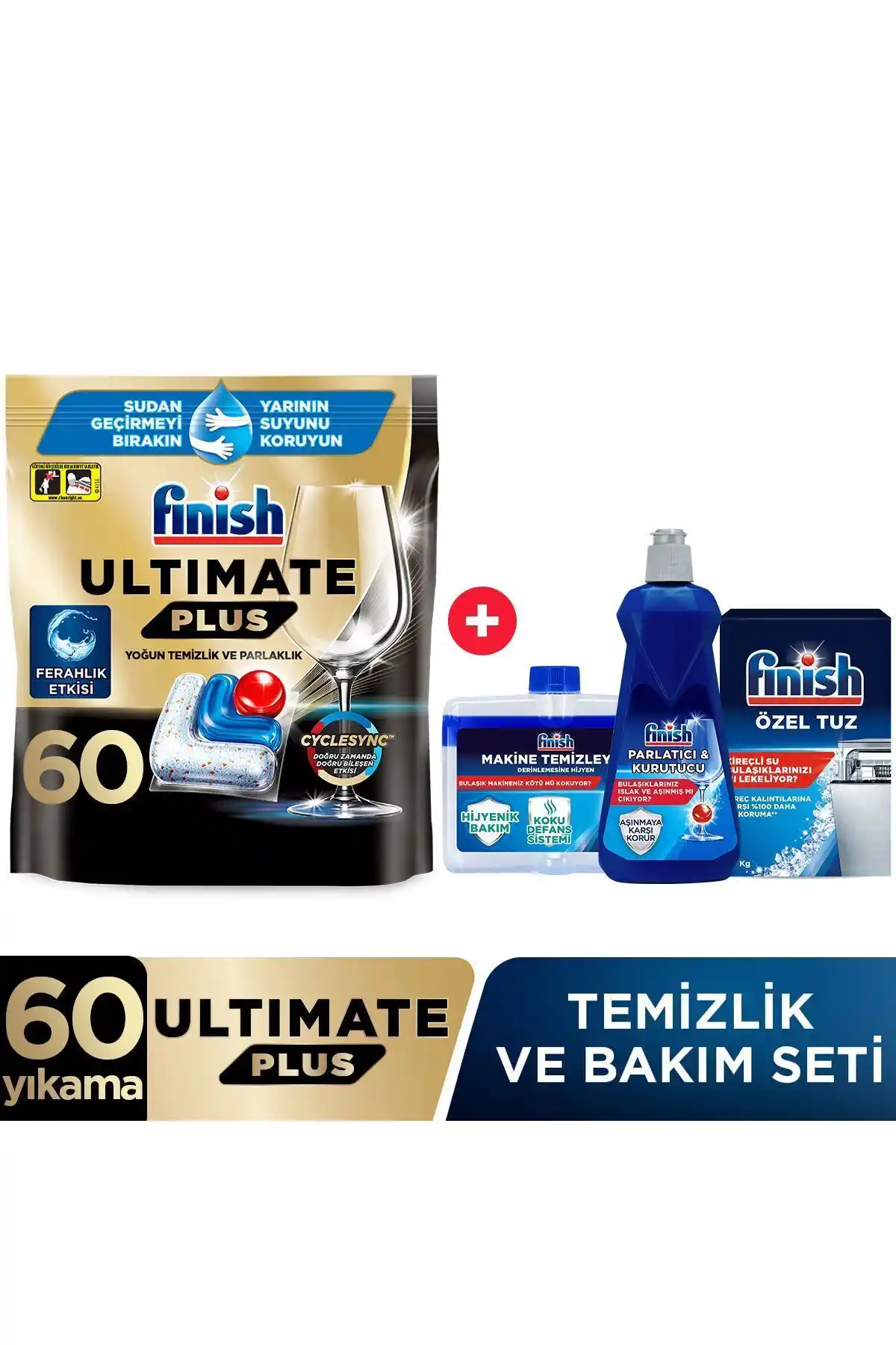 Finish Ultimate Plus Hepsi Bir Arada Bulaşık Makinesi Tableti ile Yüksek Performanslı Temizlik