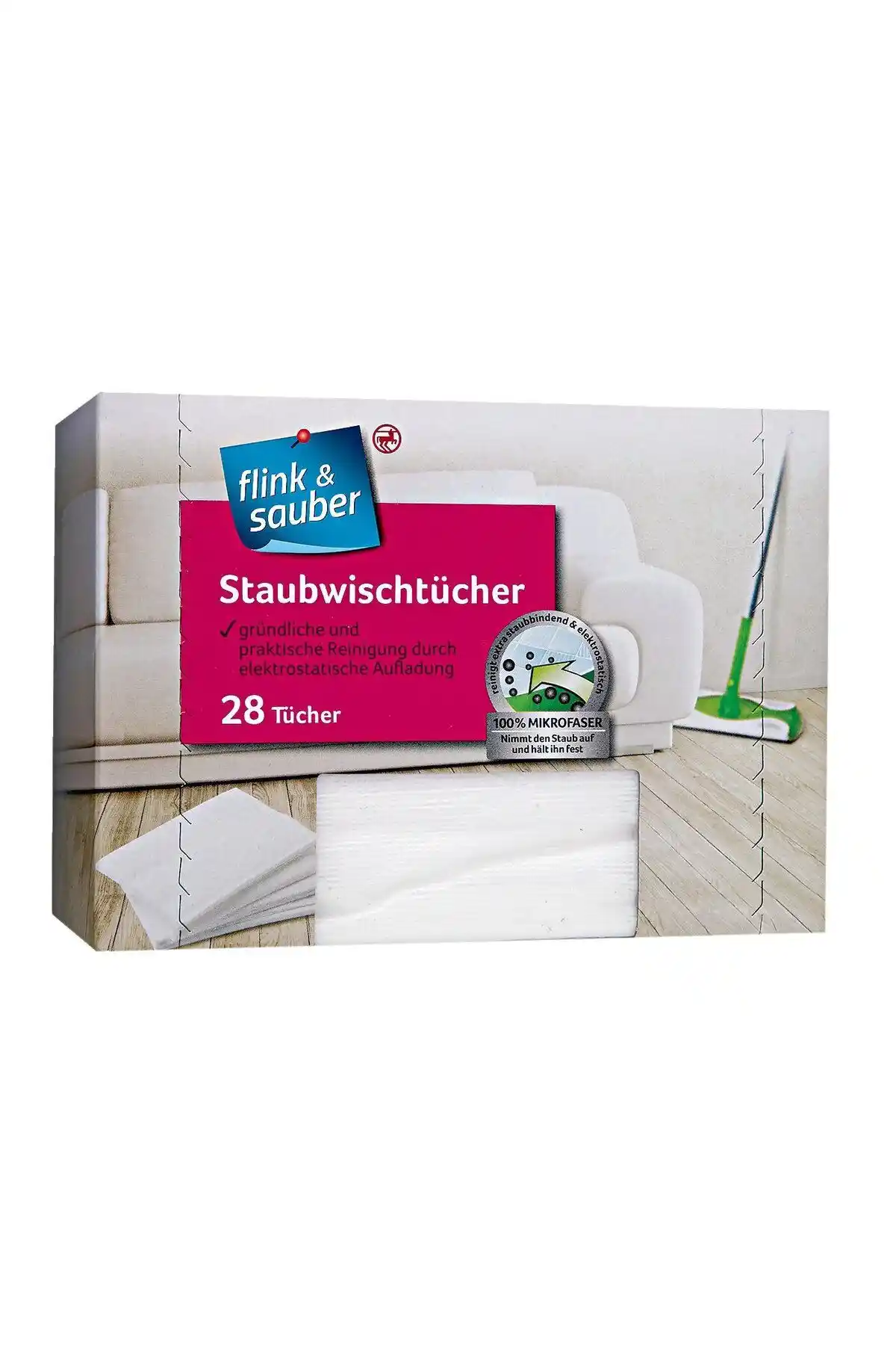 Flink Sauber Flink & Sauber Toz Alma Bezi: Günlük Temizlikte Pratik ve Dayanıklı Çözüm