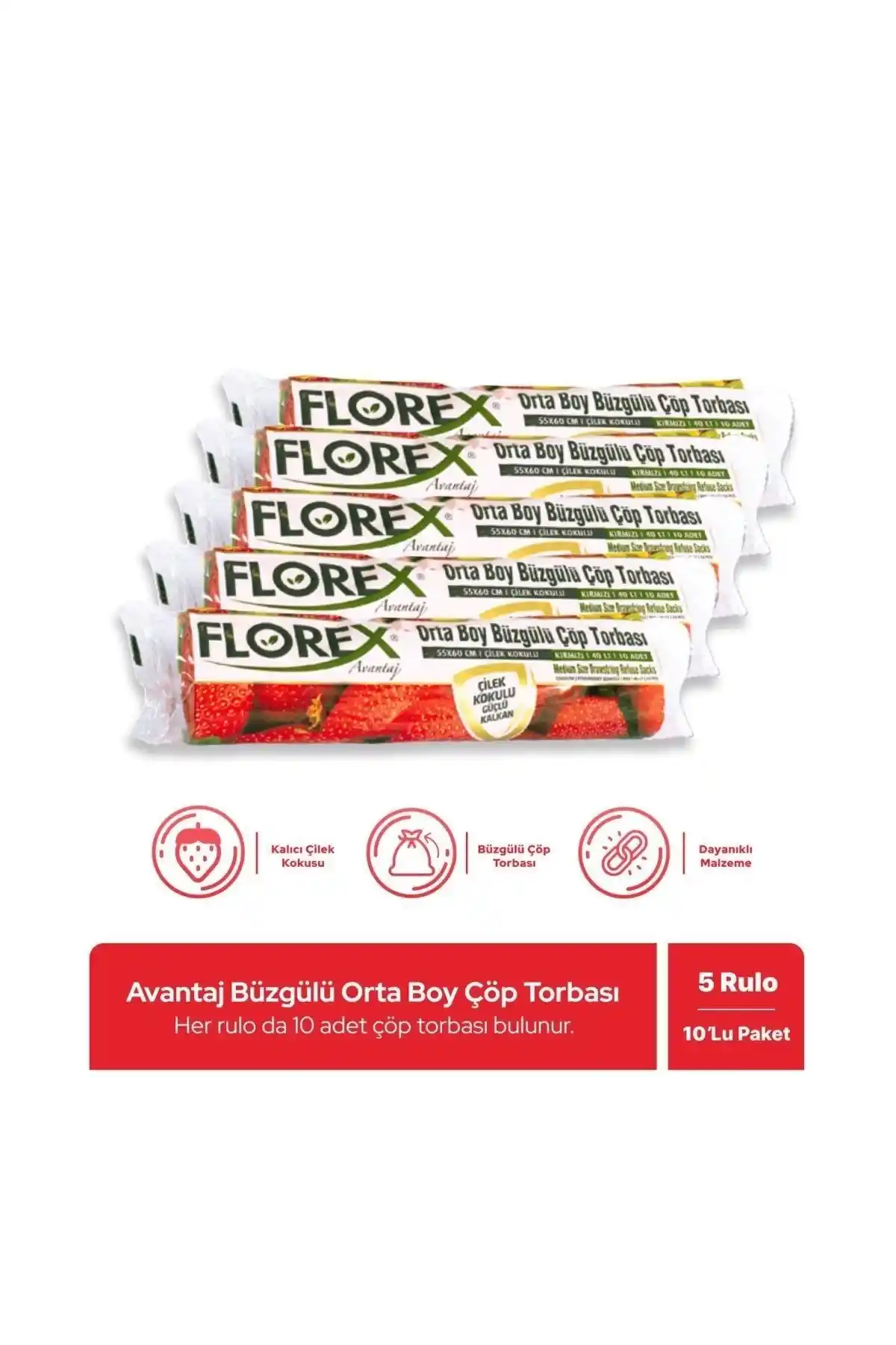 Florex Çilek ve Limon Kokulu Büzgülü Orta Boy Çöp Poşetleri Karşılaştırması ve Kullanım Özellikleri