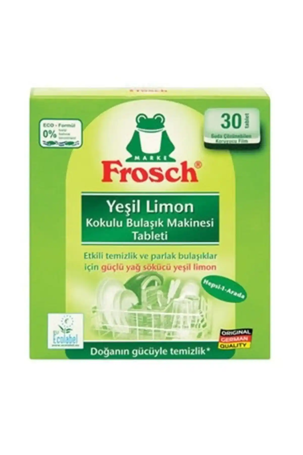 Frosch Yeşil Limonlu ve Just Green Organik Bulaşık Tableti Karşılaştırması