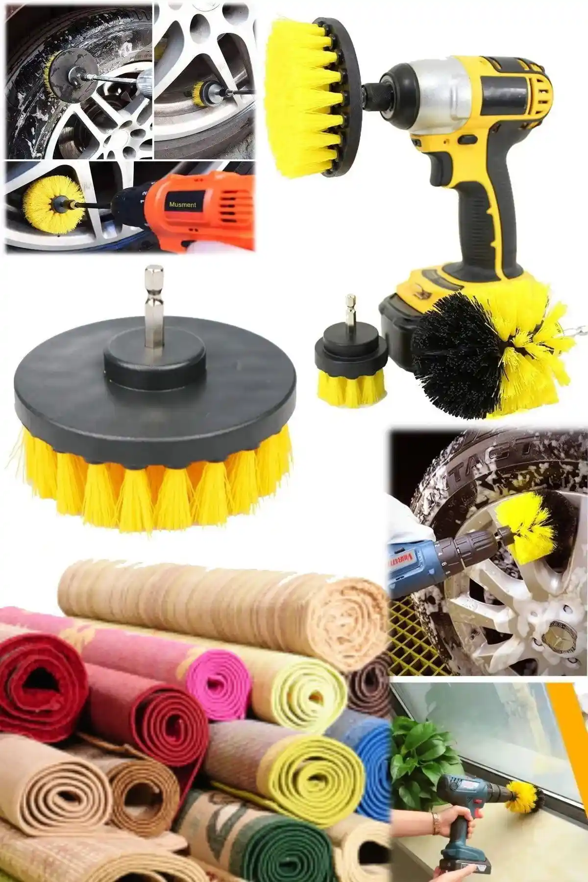 FunyaG 3'lü Matkap Ucuna Takılan Fırça ve Genel Markalar Temizlik Fırçası Karşılaştırması