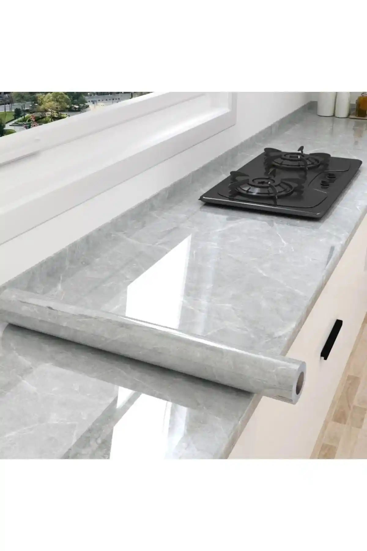 GELDİMİCOM ve Kyrotech Mermer Desenli Yapışkanlı Folyo Karşılaştırması