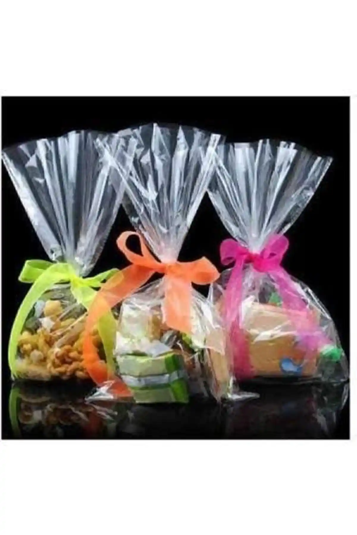 Genel Markalar 13x20 Parlak Bantsız Jelatin Kurabiye ve Şekerleme Poşeti