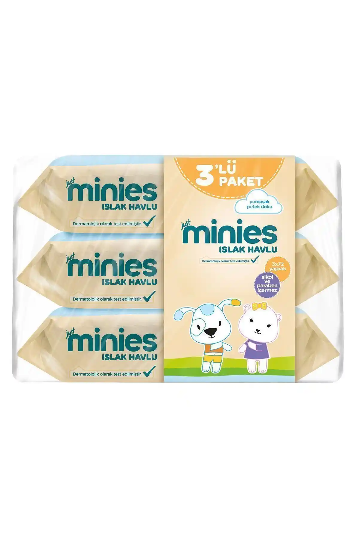 Genel Markalar ıslak havlu 3x72'li: Hassas Ciltler ve Günlük Temizlik İçin Güvenilir Çözüm