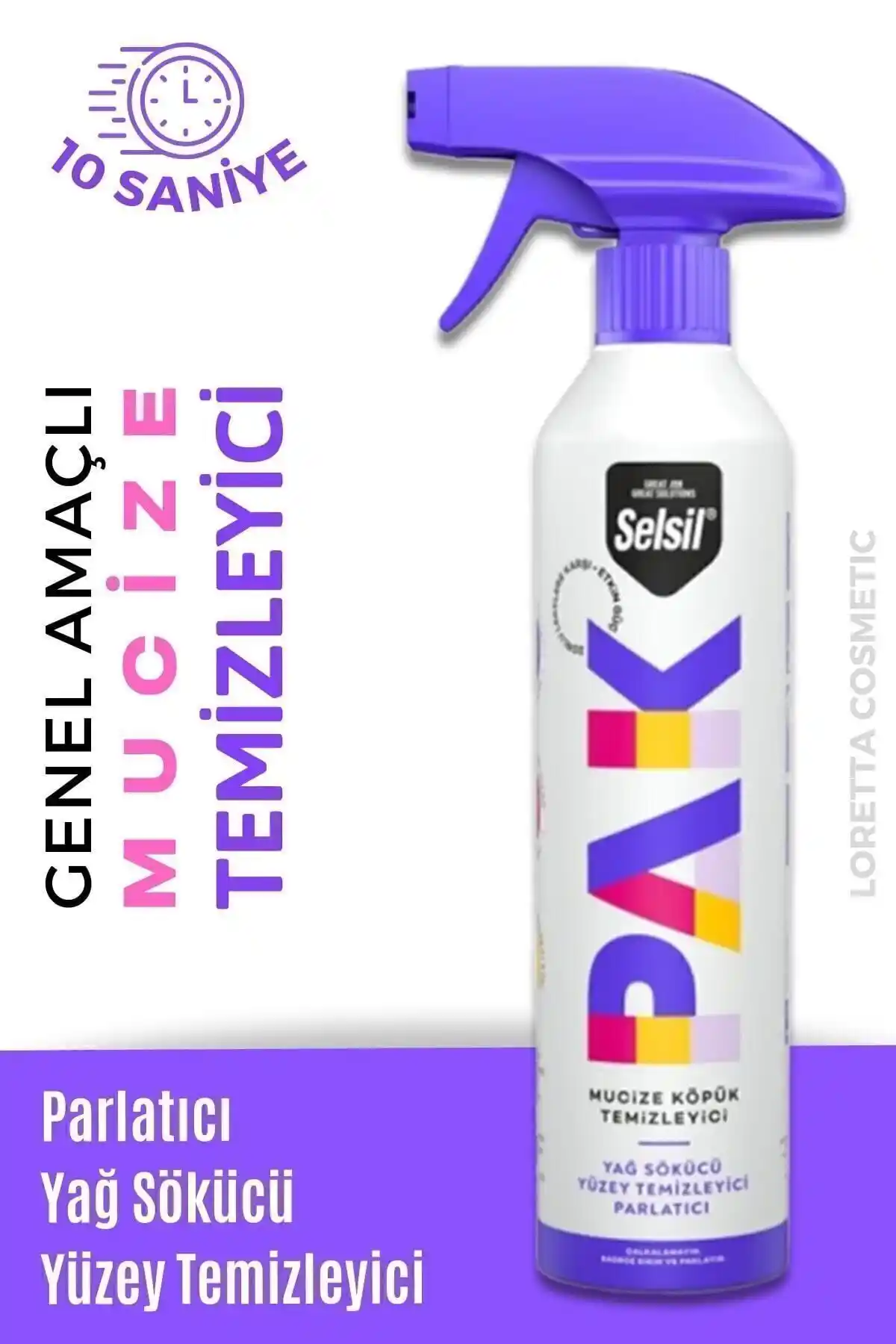 Genel Markalar Pak 500 ml Mucize Köpük Temizleyici Sprey ile etkili ve doğal yüzey temizliği