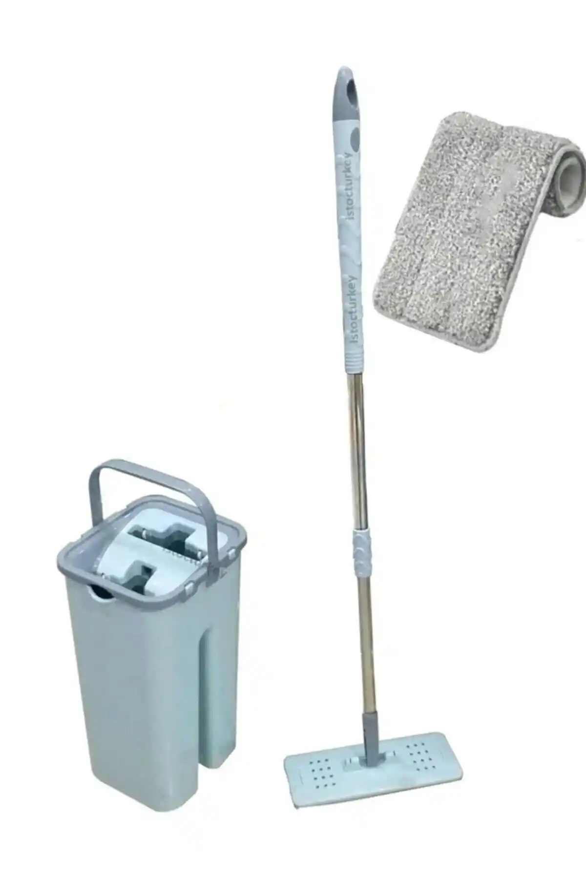 Genel Markalar Plastik Microfiber Mop Temizlik Seti 8 Litre Şık ve Kullanışlı Tasarım