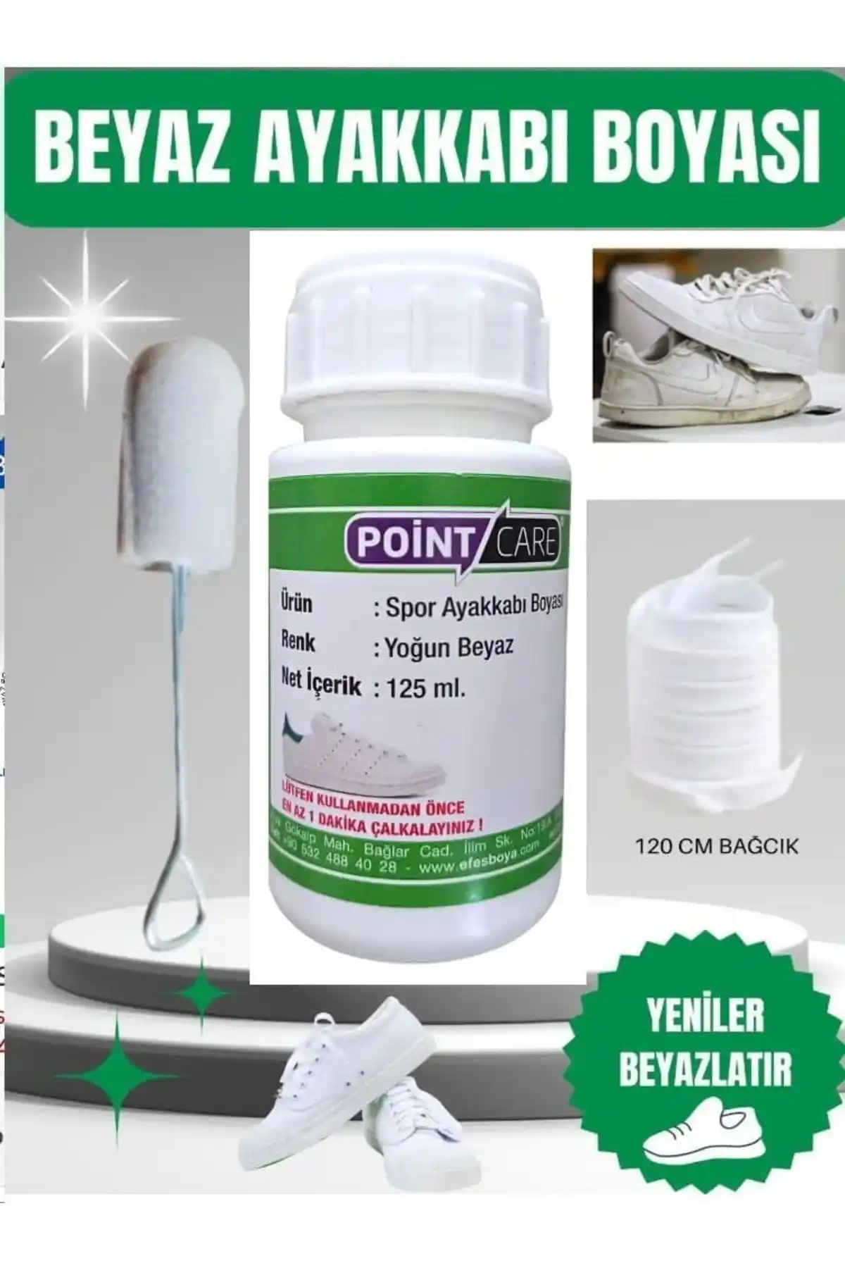 Genel Markalar Point Care Beyaz Ekstra Yoğun Kapatıcı Ayakkabı Boyası ve Uygulama Rehberi