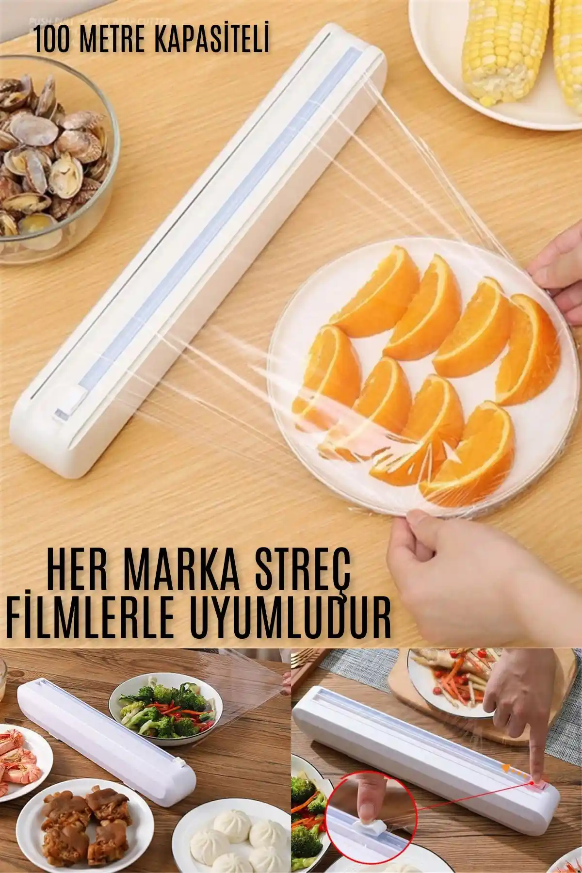 Granvex Streç Film Kesme Aparatı: Çok Yönlü ve Dayanıklı Mutfak Gereci