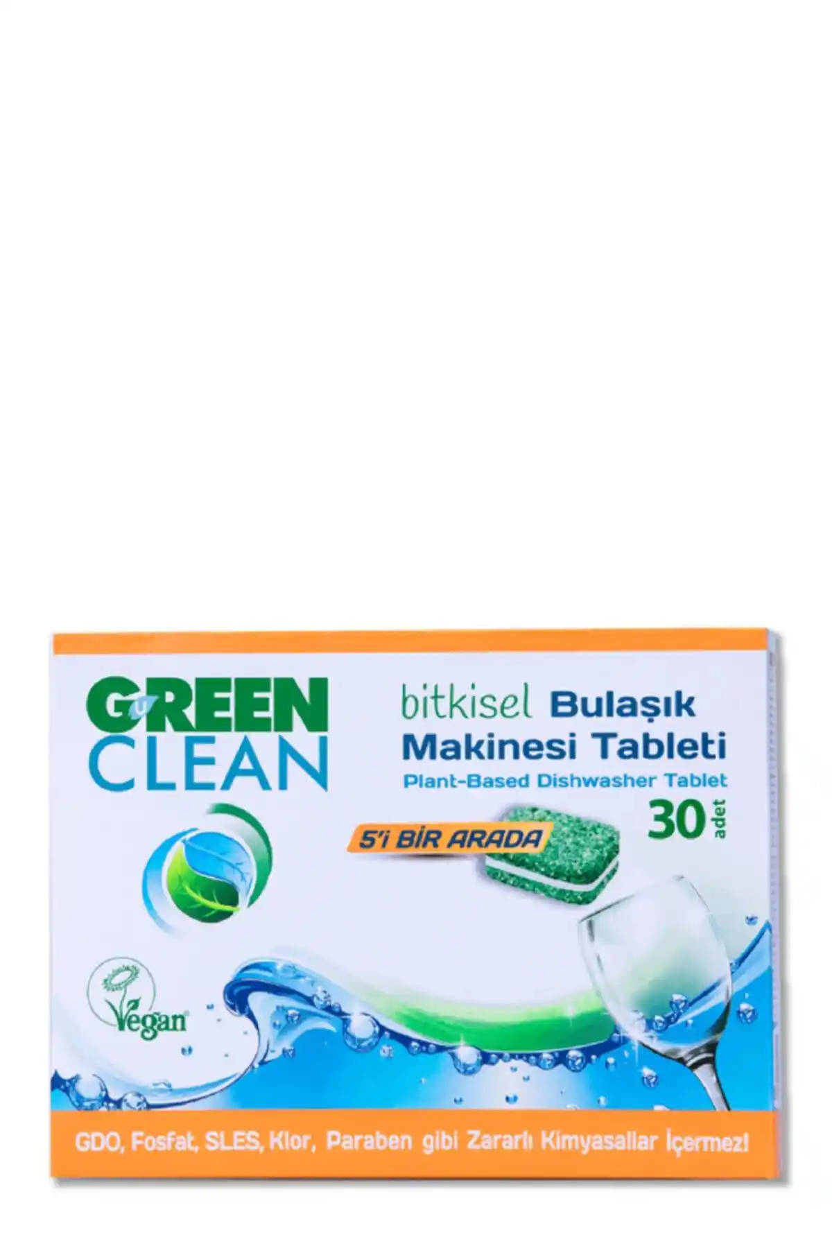 Green Clean Bitkisel 30'lu Bulaşık Tableti: Doğal ve Çevre Dostu Temizlik Çözümü