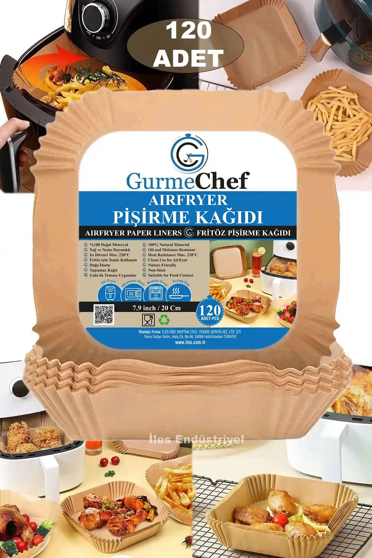 Gurme Chef Airfryer XXL Pişirme Kağıdı: Yüksek Kalite ve Kullanım Kolaylığı Sağlayan Mutfak Malzemesi