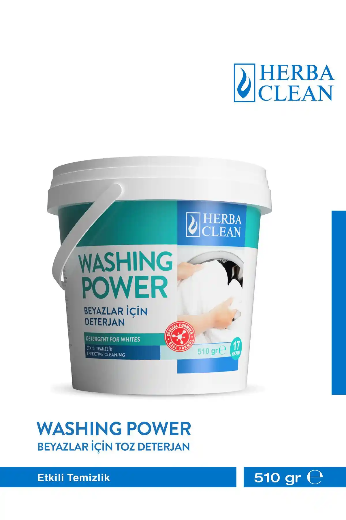 Herbaclean Yıkama Gücü Beyazlar İçin Derinlemesine Temizlik ve Lekeleri Etkili Çıkarma