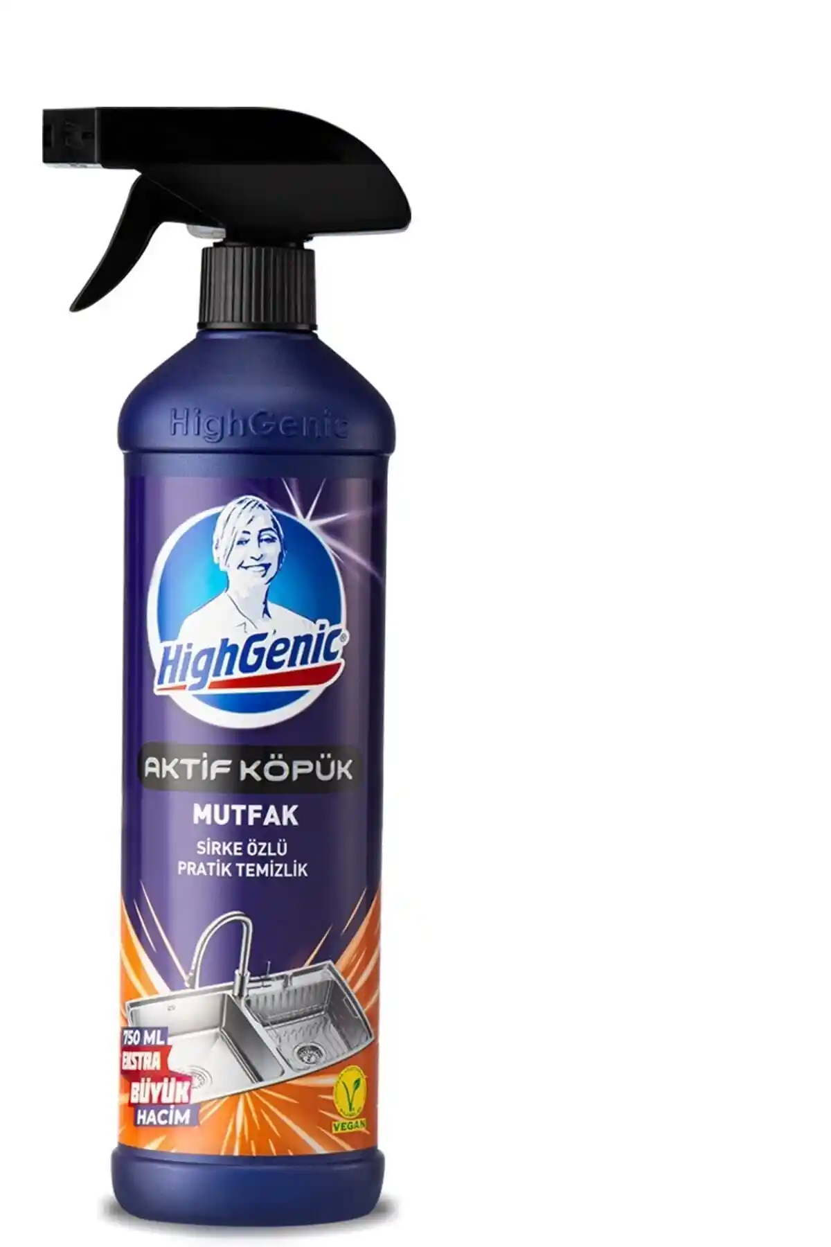 Highgenic Aktif Köpük Mutfak Yüzey Temizleyici: Güçlü ve Ekonomik Hijyen Çözümü