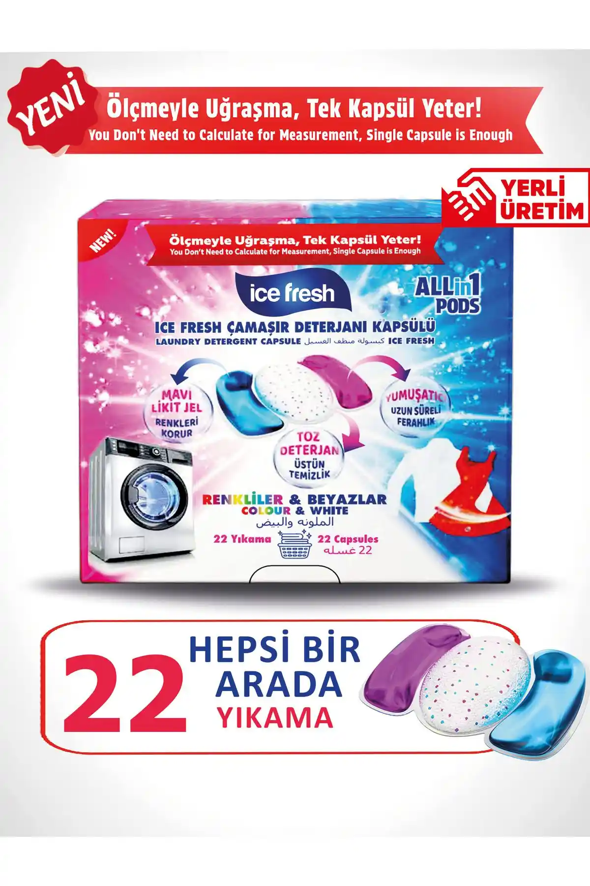 Ice Fresh Çamaşır Makinesi Deterjanı: Etkili ve Çevre Dostu Temizlik Çözümü