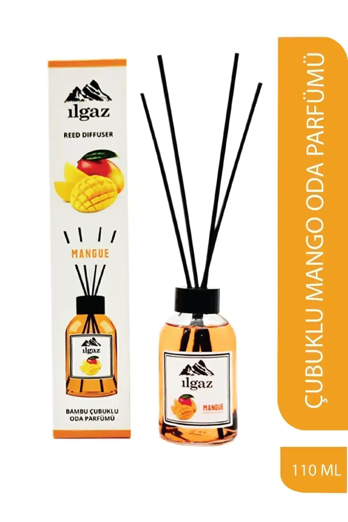 ILGAZ Mango Bambu Çubuklu Oda Kokusu Tropik Ferahlatıcı ve Kalıcı Aromasıyla Ev Atmosferini Canlandırır