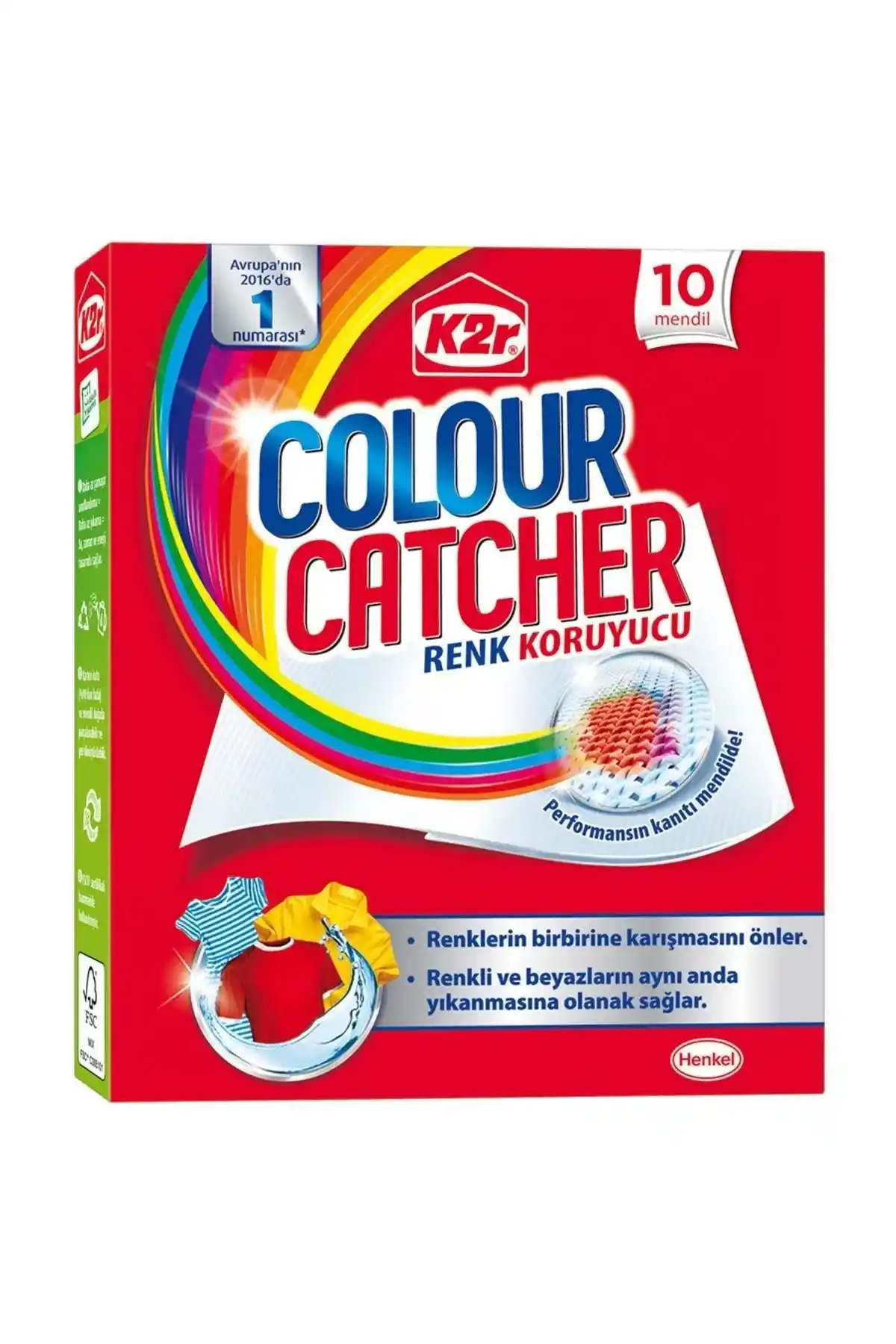 K2R Color Catcher Renk Koruyucu Mendilleri ile Renkli Çamaşırlarınız Güvende