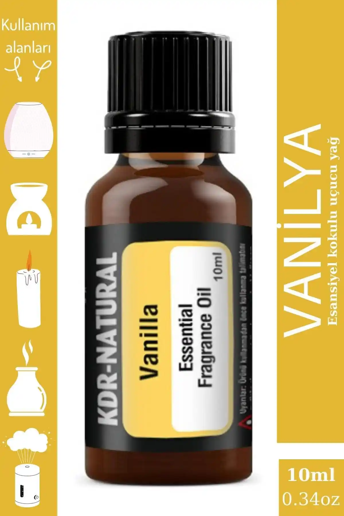 KDR Natural Vanilya Esansiyel Yağı: Doğal ve Kalıcı Aromaterapi Çözümü