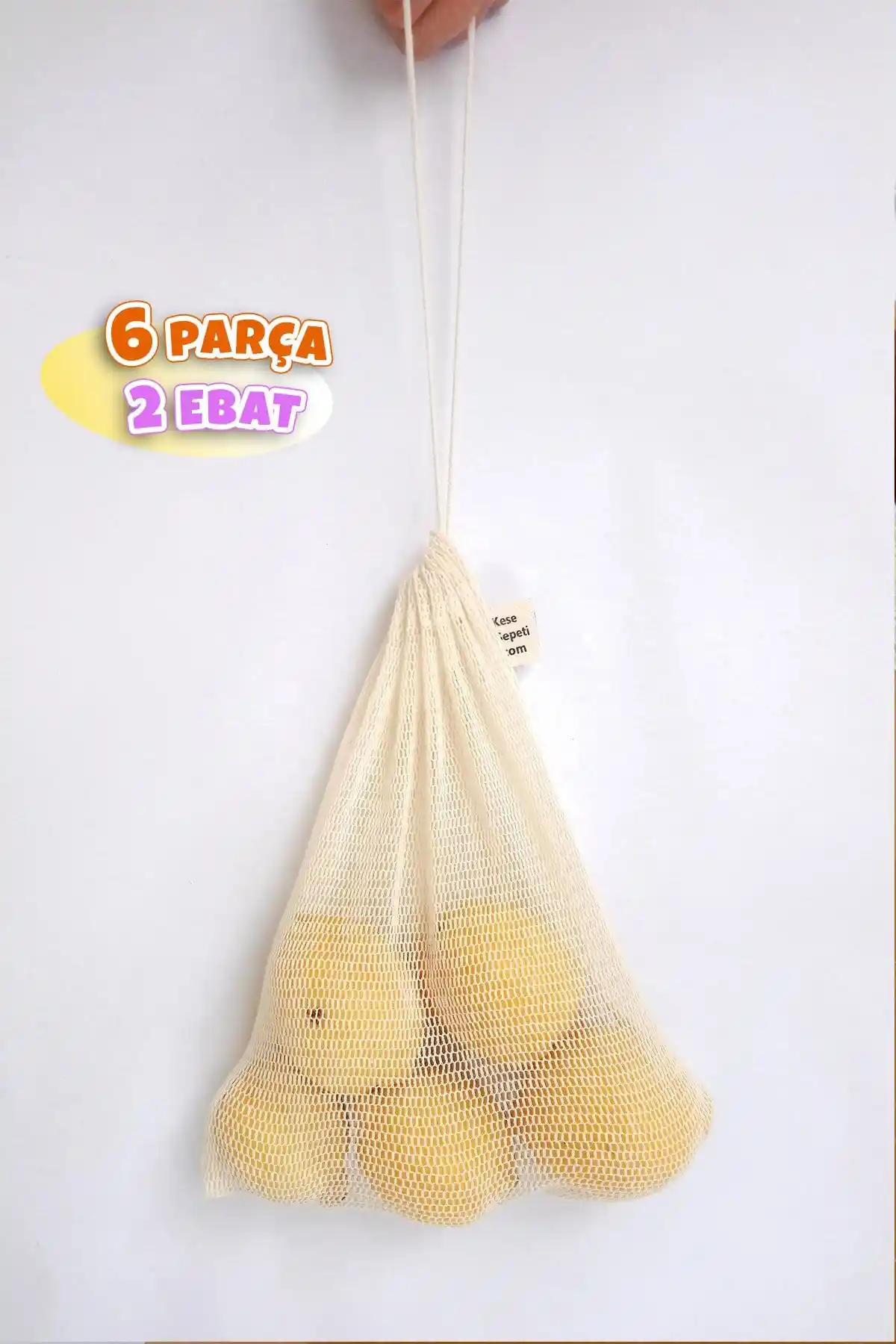 Kesesepeti Pamuk File Alışveriş Torbası: Doğal ve Çok Amaçlı Saklama Çözümü