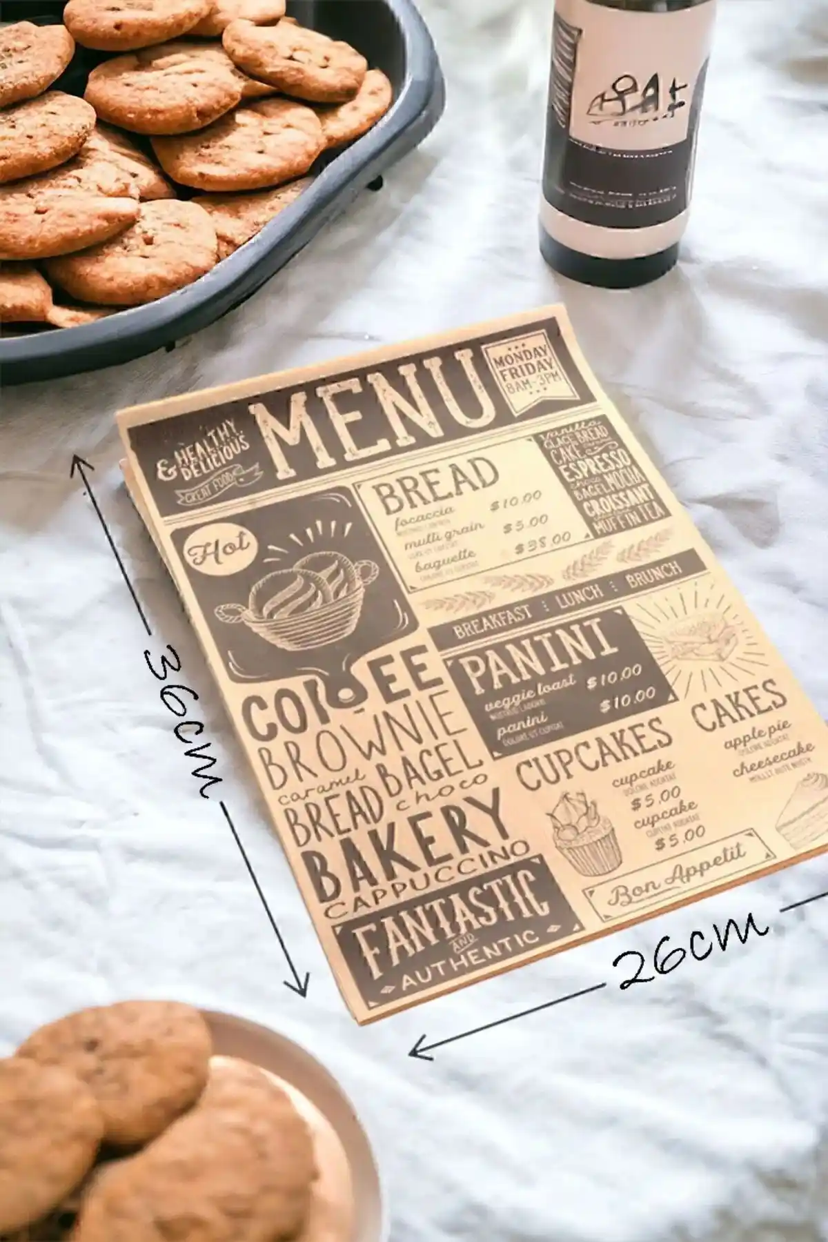 Keyfi Sepet Kendinden Desenli Pinterest Yağlı Kağıt: Estetik ve Pratik Sunum Çözümü