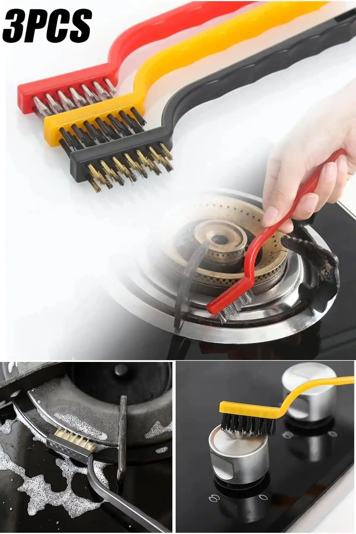 Kitchen Beauty 3'lü Temizlik Seti: Dayanıklı ve Etkili Mutfak Hijyen Aracı