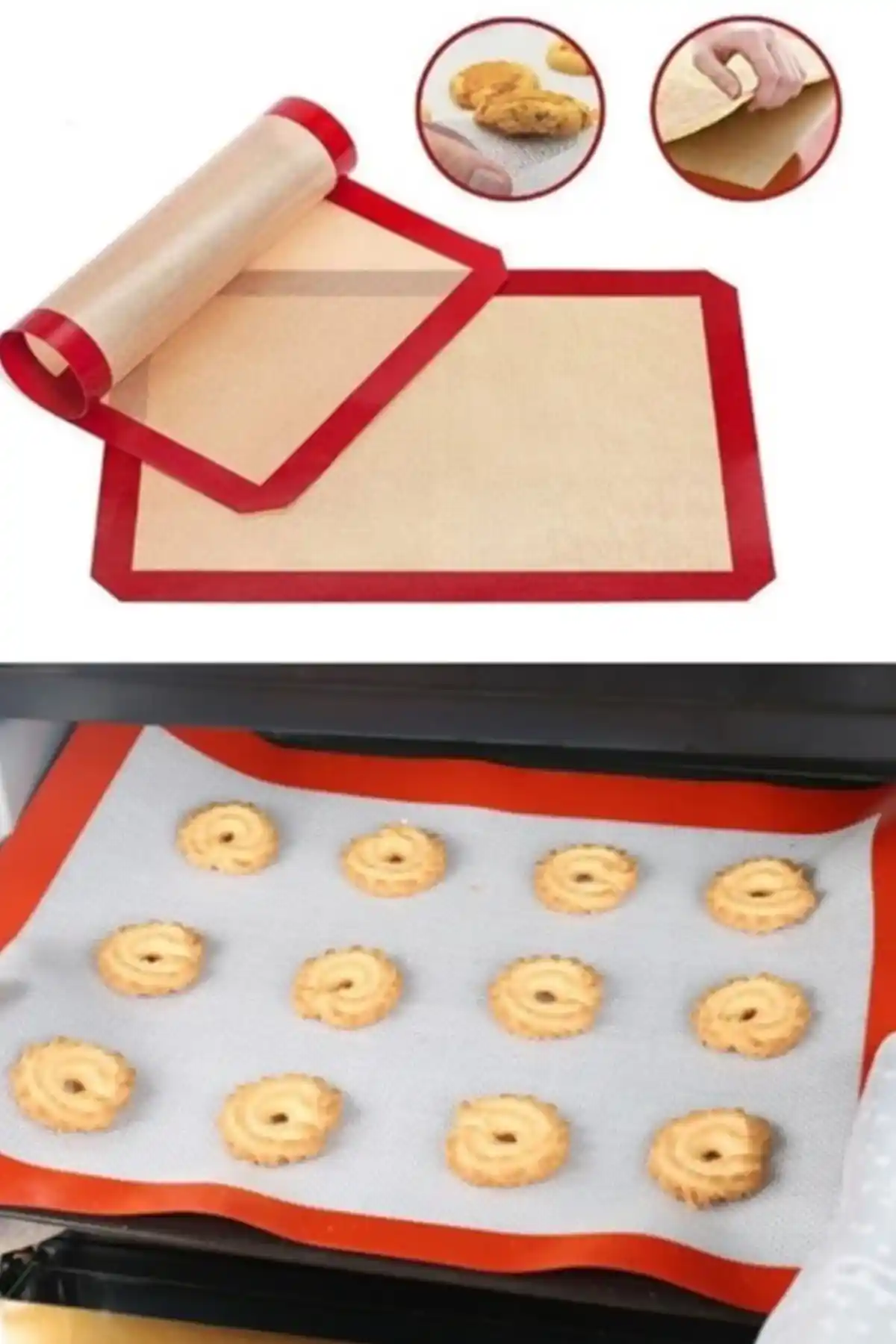 Kitchen Beauty Silikon Yanmaz Pişirme Matı: Sağlıklı ve Kolay Kullanımlı Mutfak Yardımcısı